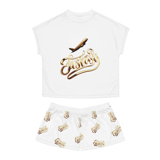 Stylish Women's Luxe Pattern Short Pajama Set | JusKay Design