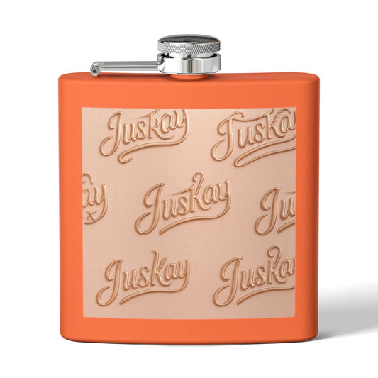Stainless Steel Flask 6oz Luxe Pattern | JusKay Design
