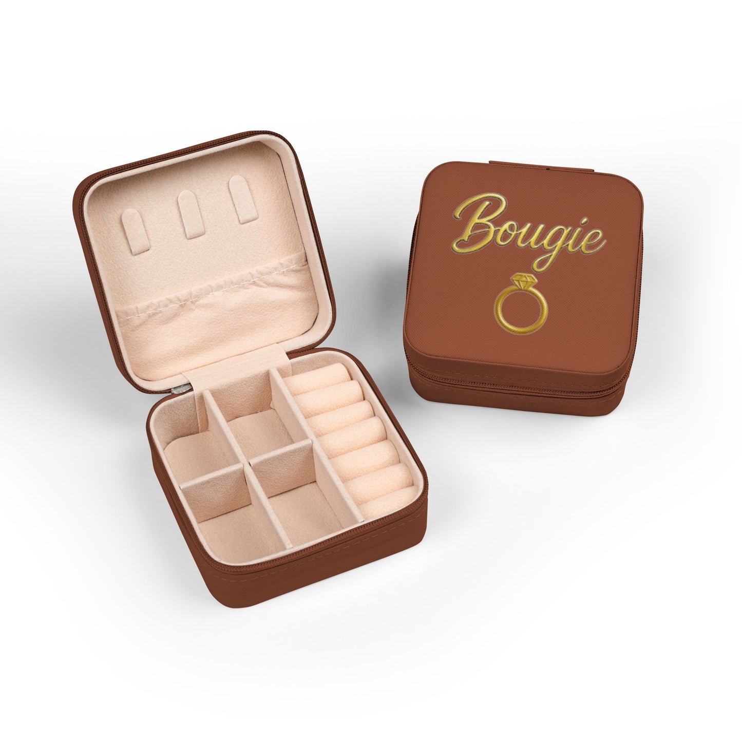 Jewelry Travel Case - JusKay 'Bougie' Compact Jewelry Organizer for Travel & Gifts