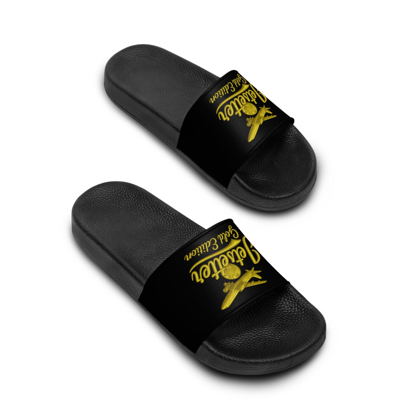 Men's Slide Sandals, Jetsetter Gold Edition Juskay Footwear