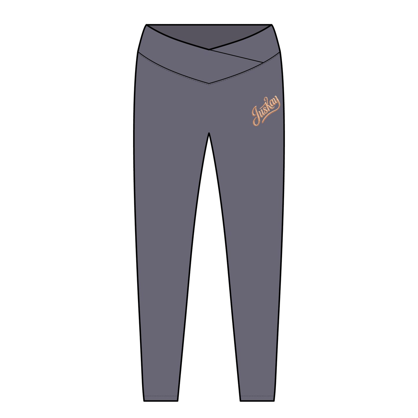 Women’s Luxe Leggings — ‘Fearless’ Script High-Waist Activewear Leggings