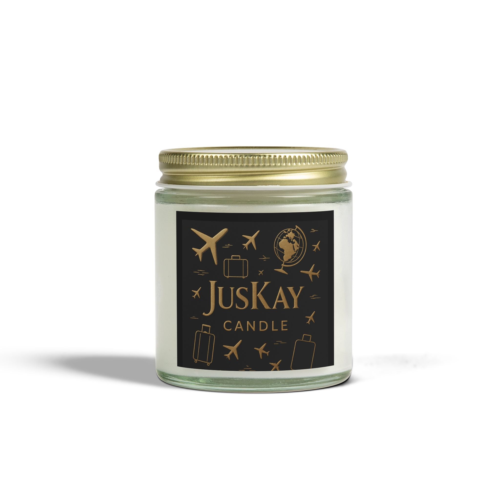 Travel Scented Candles, Coconut Apricot Wax