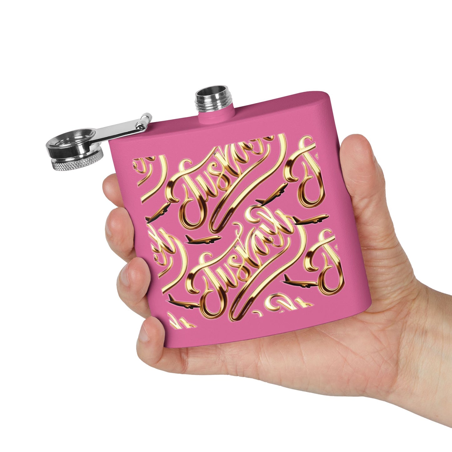 Stainless Steel Flask, 6oz - JusKay Design