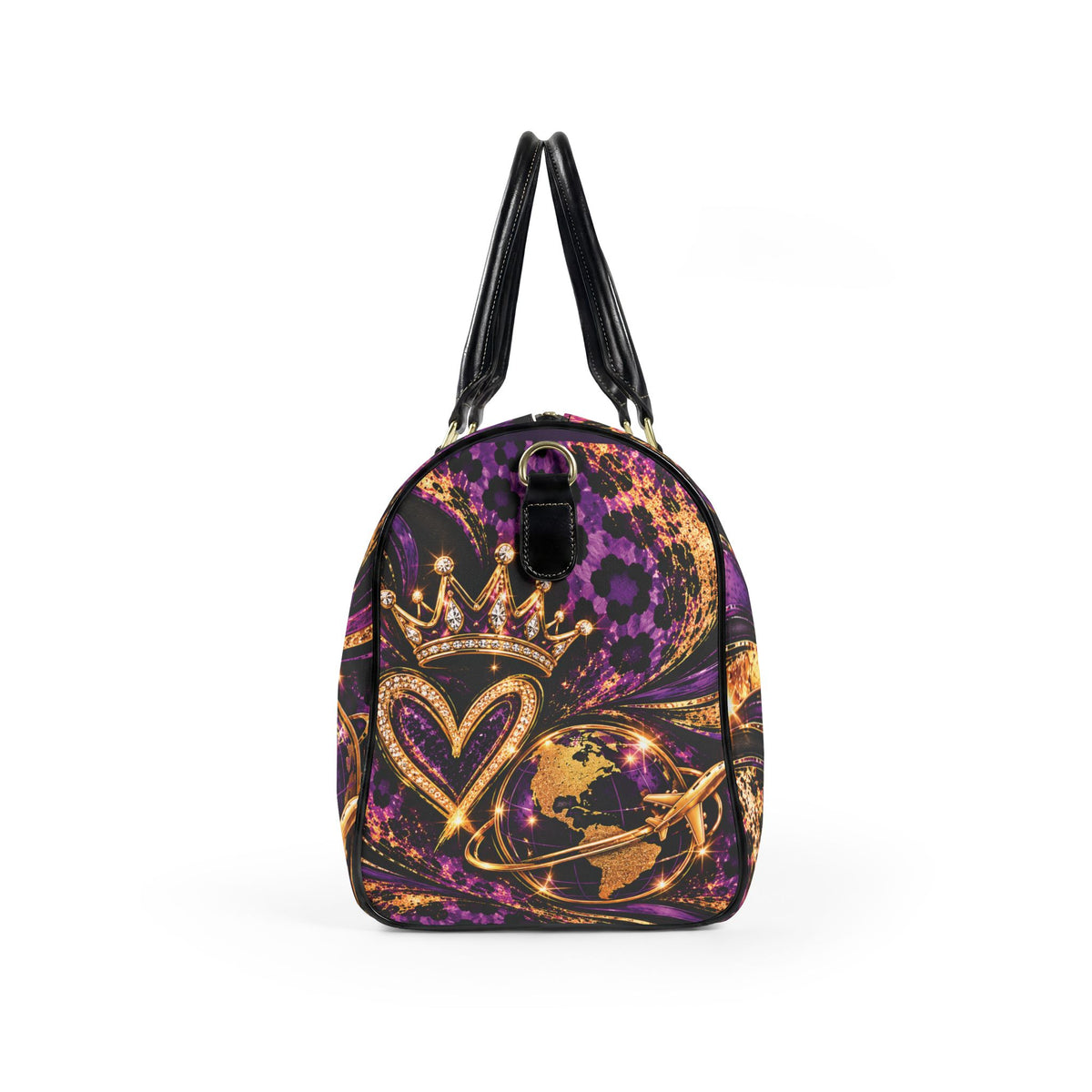 Faux Leather Travel Bag