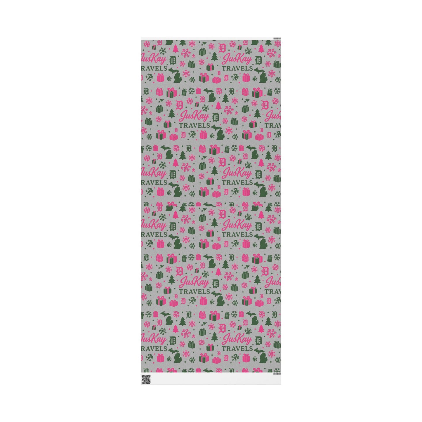 Michigan | Holiday Wrapping Paper | JusKay Travels Design