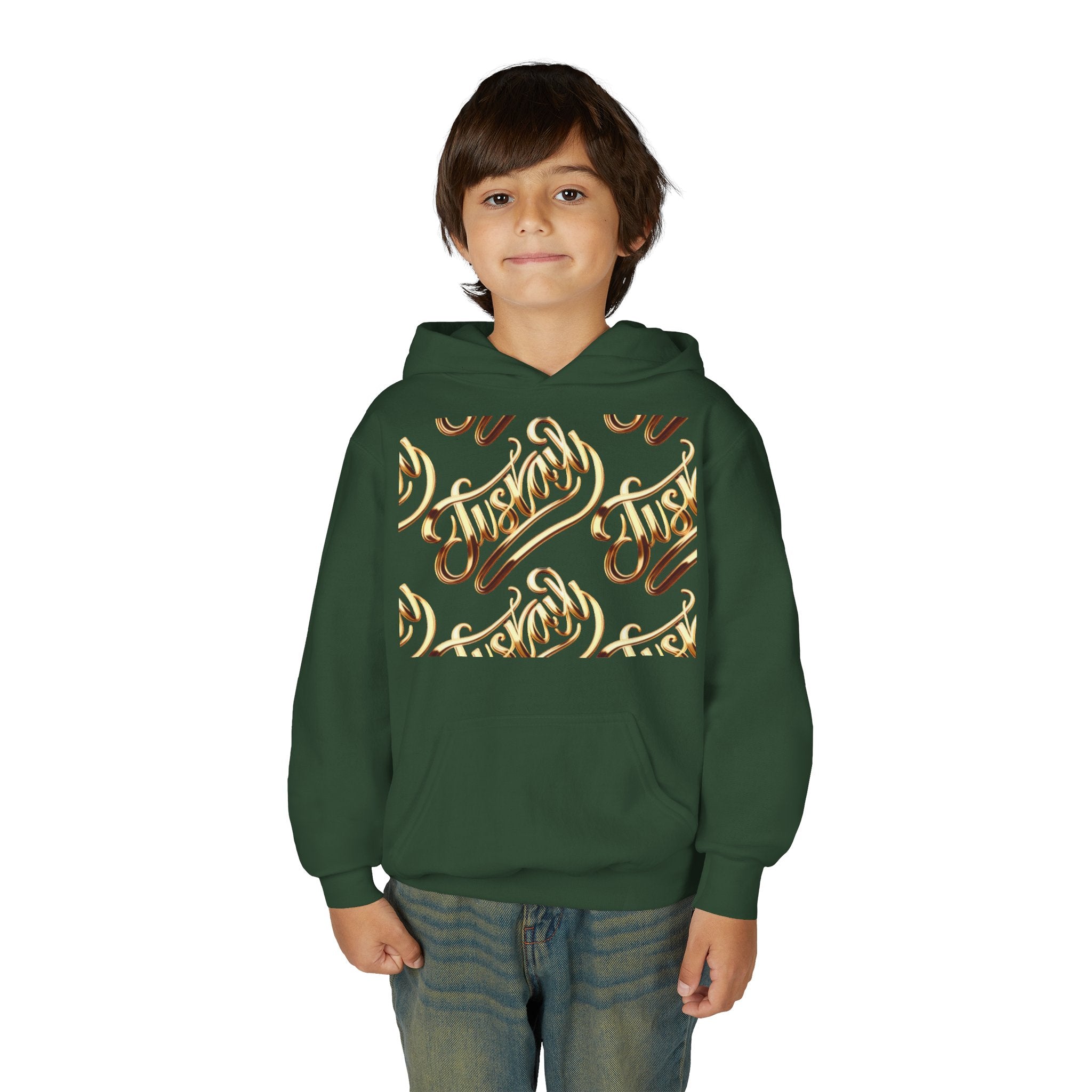 Youth Hooded Sweatshirt with Juskay Design