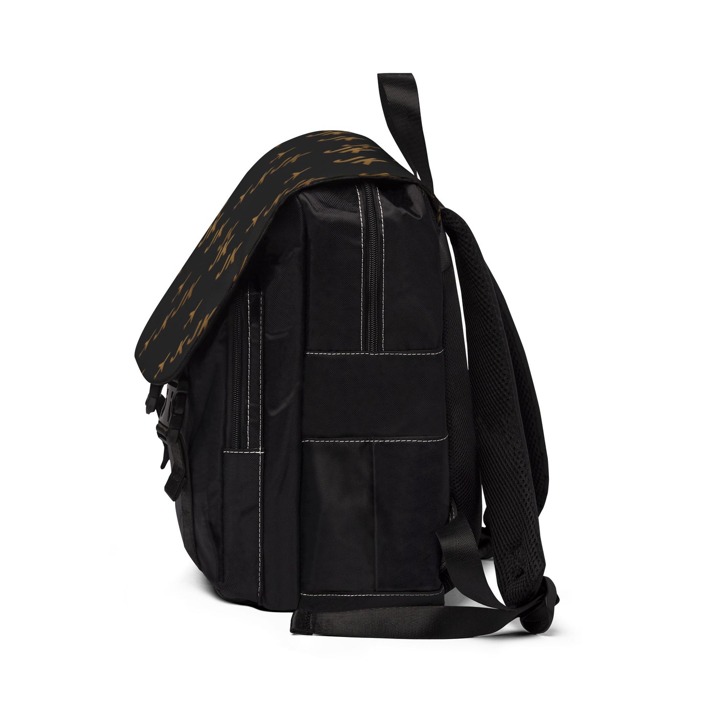 Shoulder Travel Backpack| JusKay Design (Black)