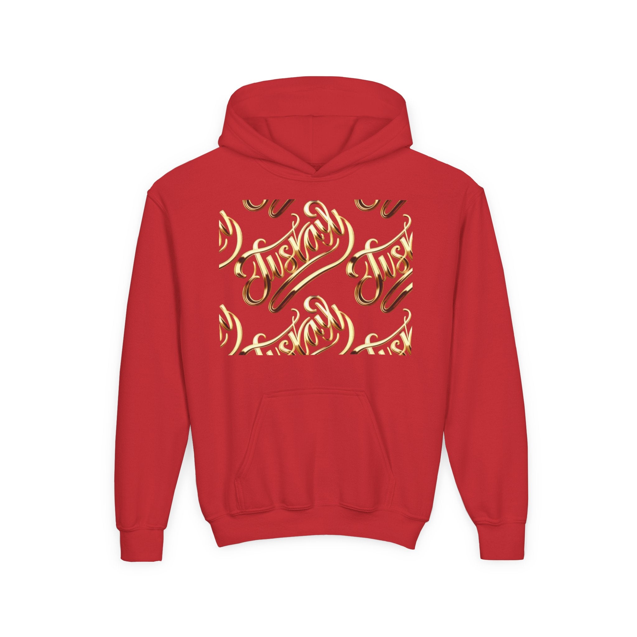 Youth Hooded Sweatshirt with Juskay Design