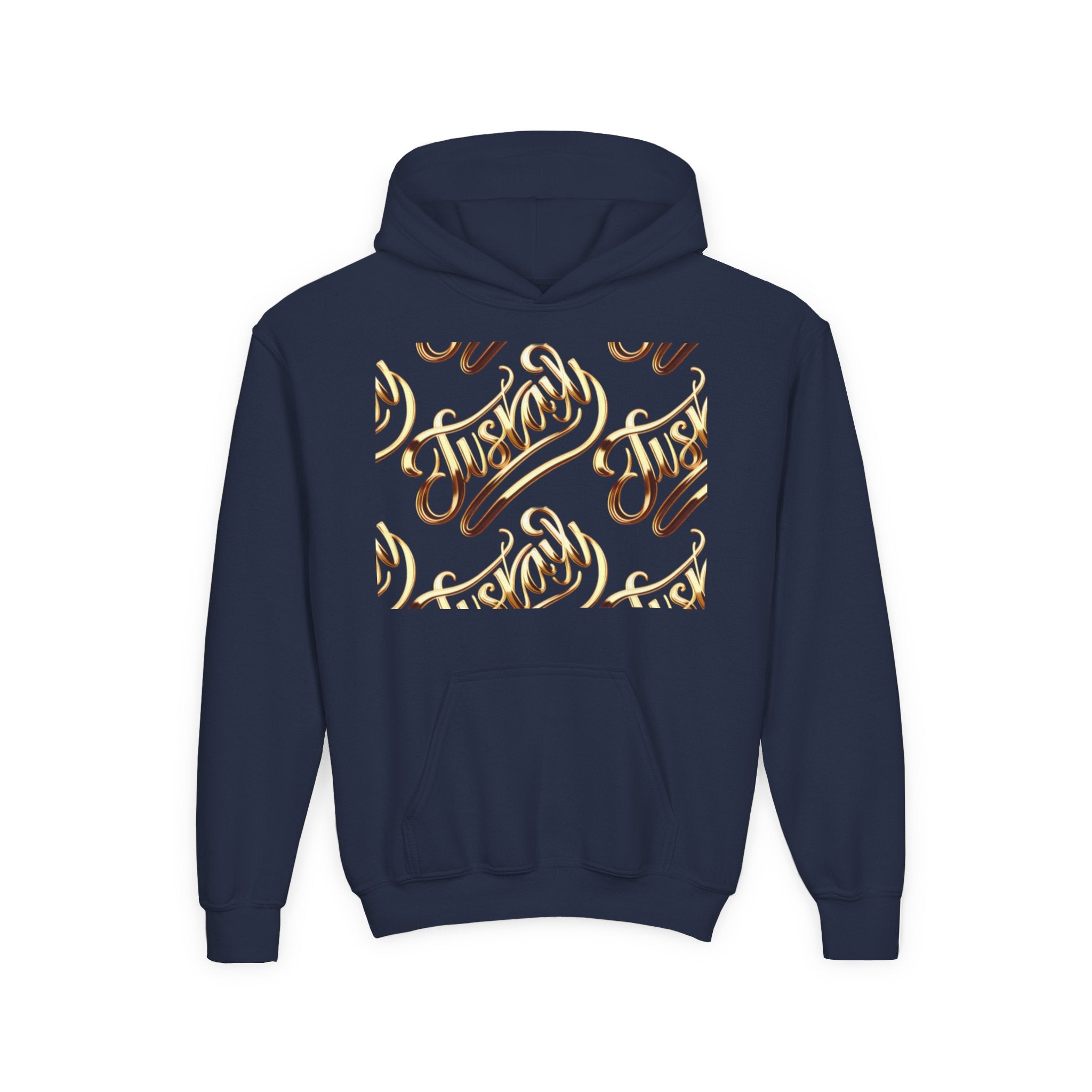 Youth Hooded Sweatshirt with Juskay Design
