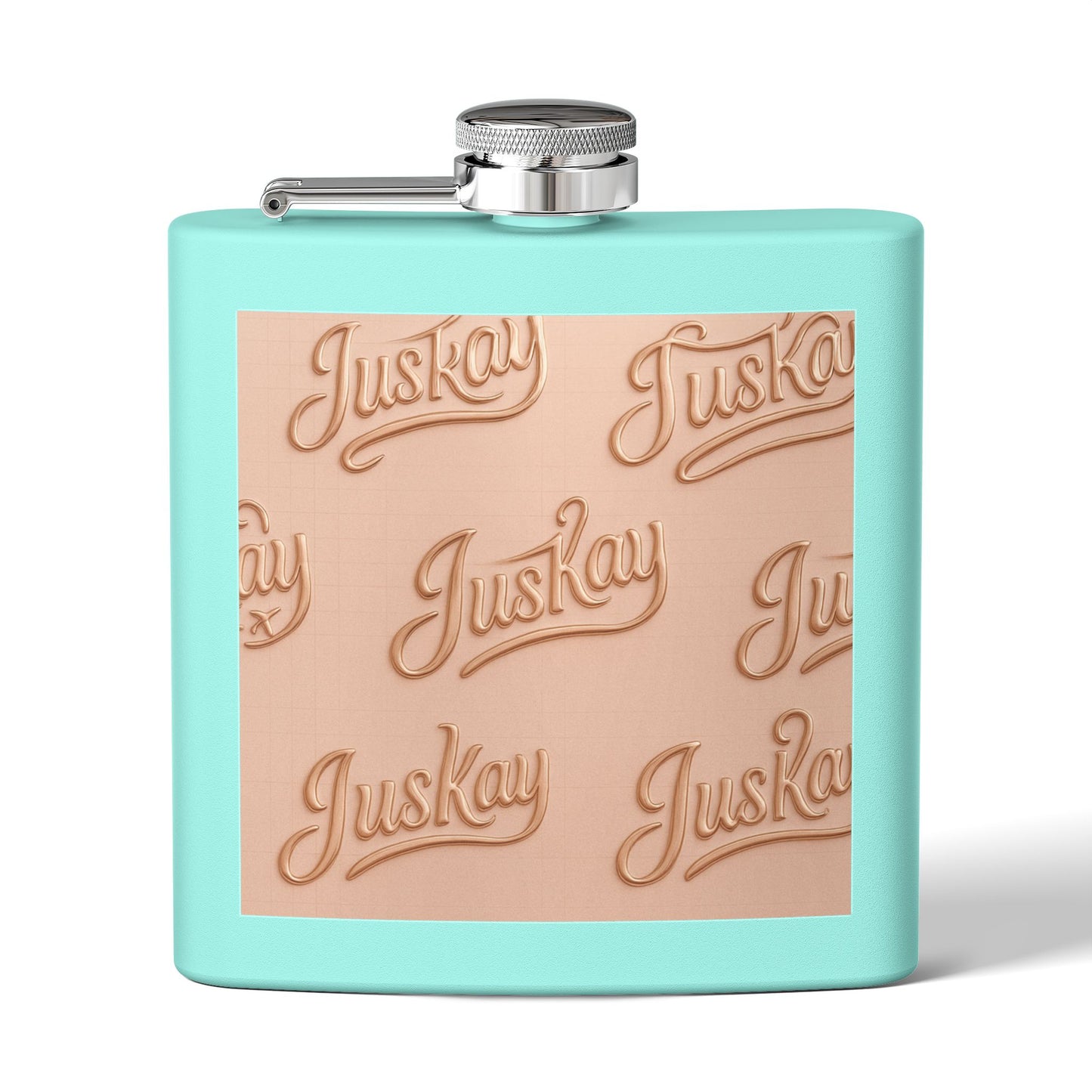 Stainless Steel Flask 6oz Luxe Pattern | JusKay Design