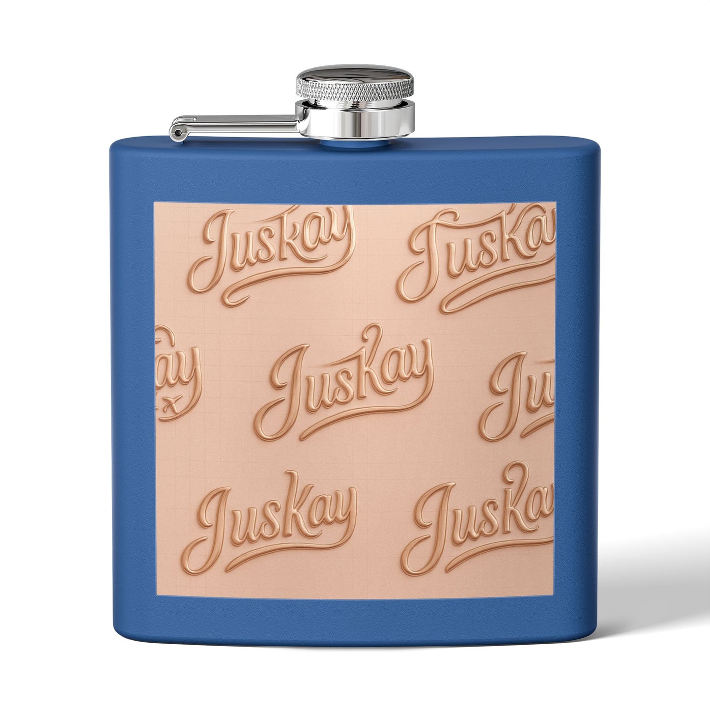 Stainless Steel Flask 6oz Luxe Pattern | JusKay Design