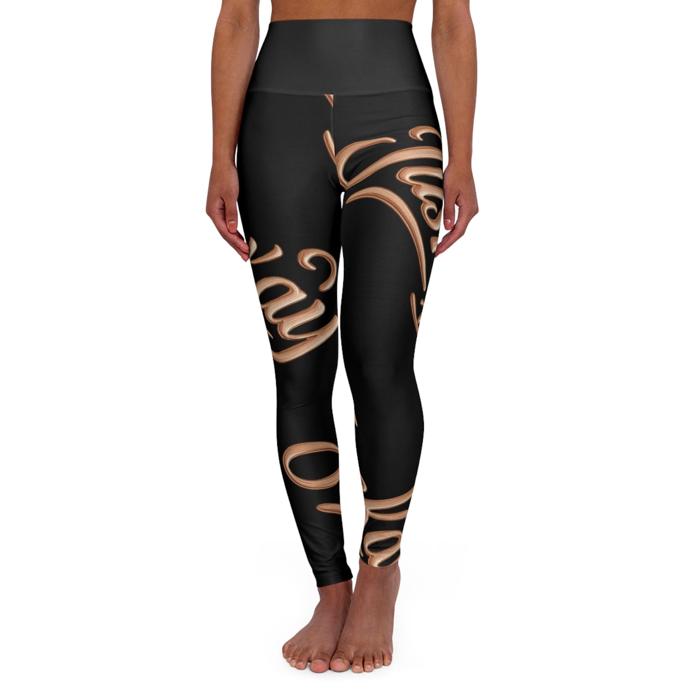 Luxe Pattern High Waisted Yoga Leggings | JusKay Design