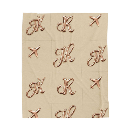 Plush Travel Blanket Luxe Pattern | JusKay Design