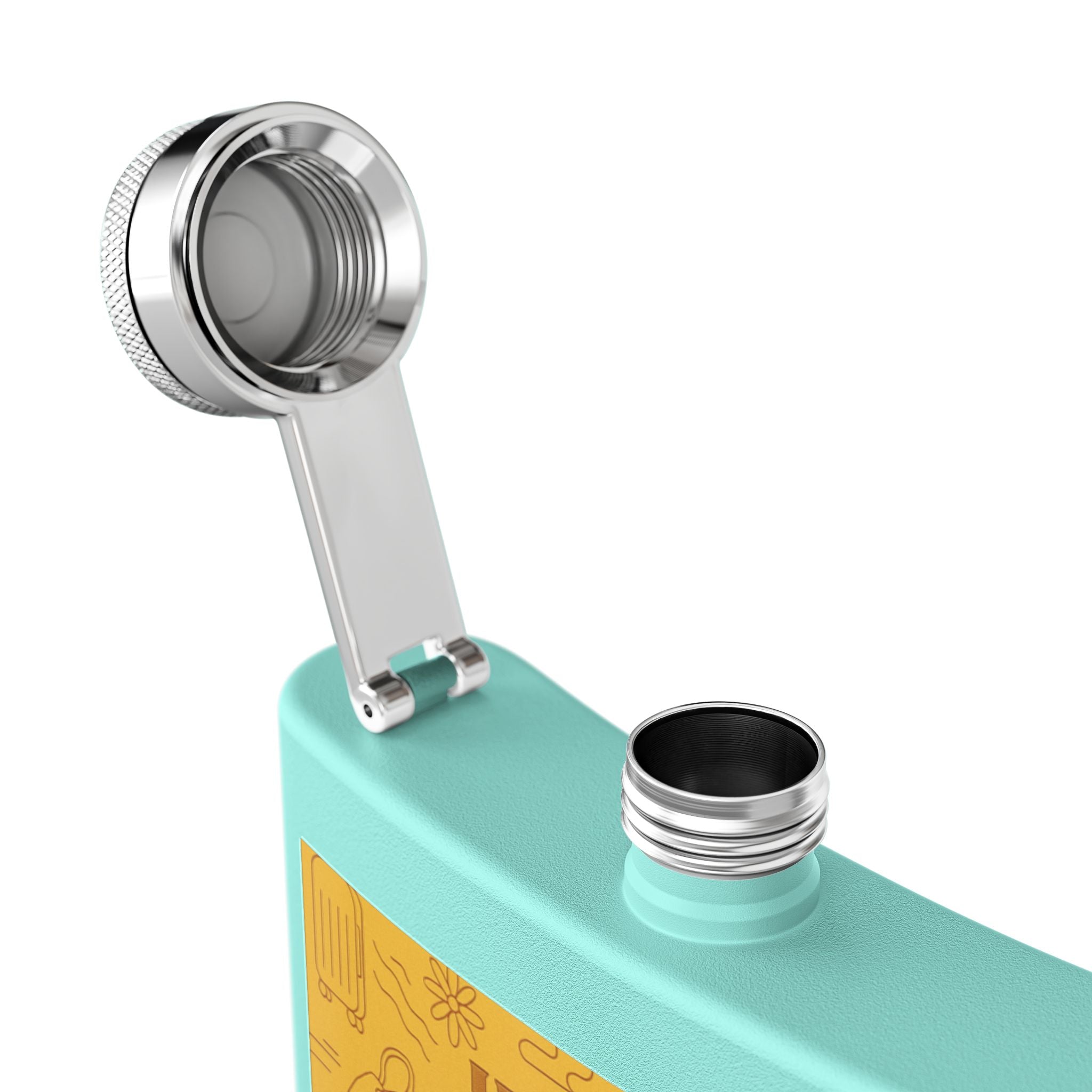 Stainless Steel Flask, 6oz - JusKay Design