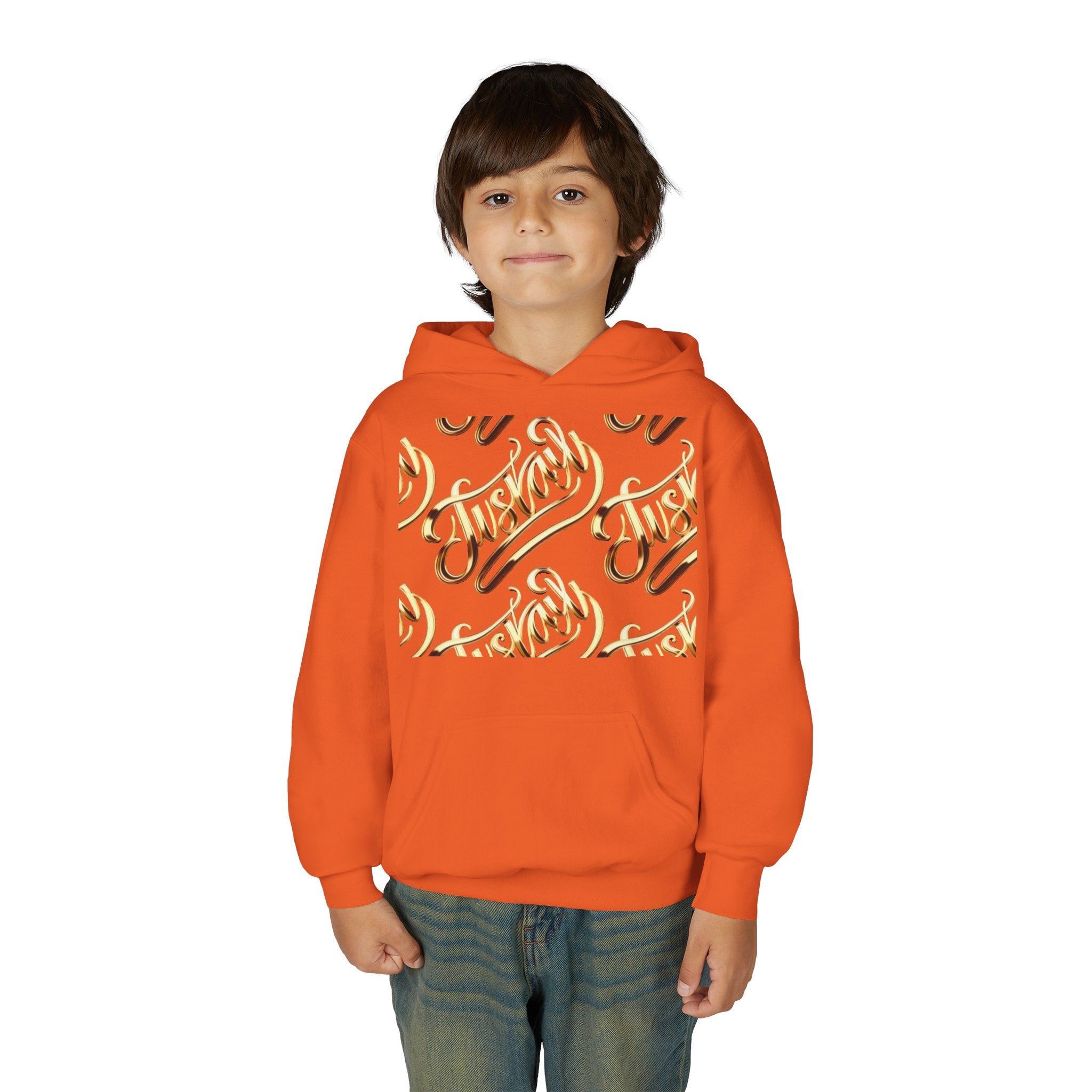 Youth Hooded Sweatshirt with Juskay Design