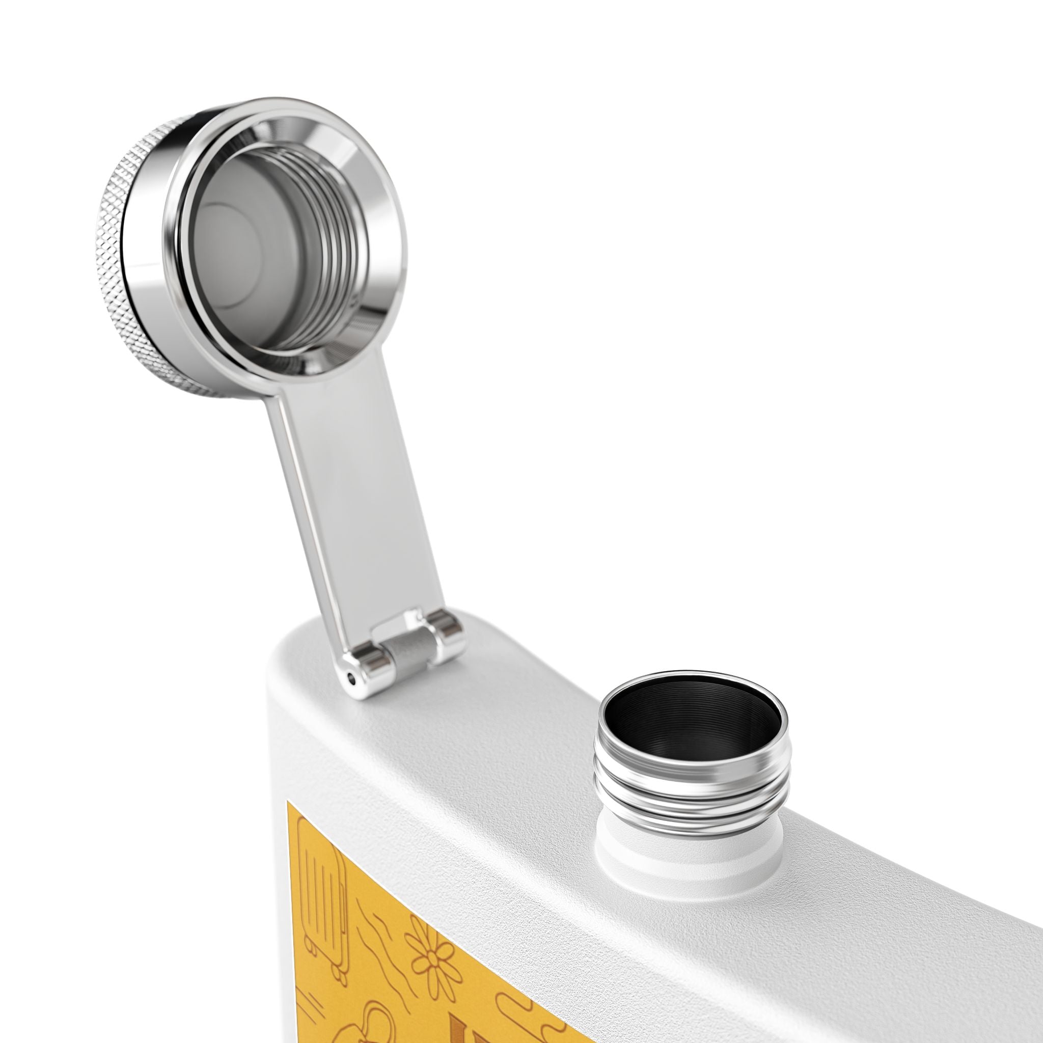 Stainless Steel Flask, 6oz - JusKay Design