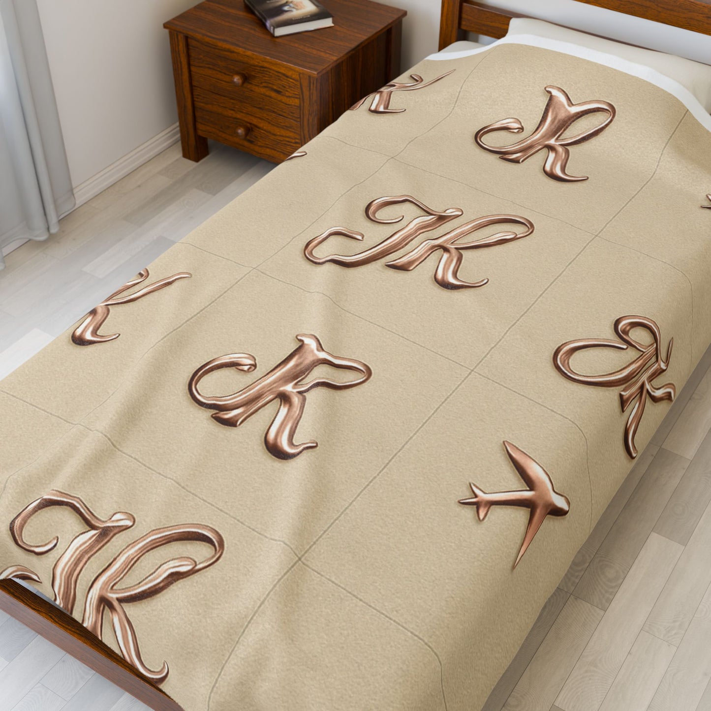 Plush Travel Blanket Luxe Pattern | JusKay Design