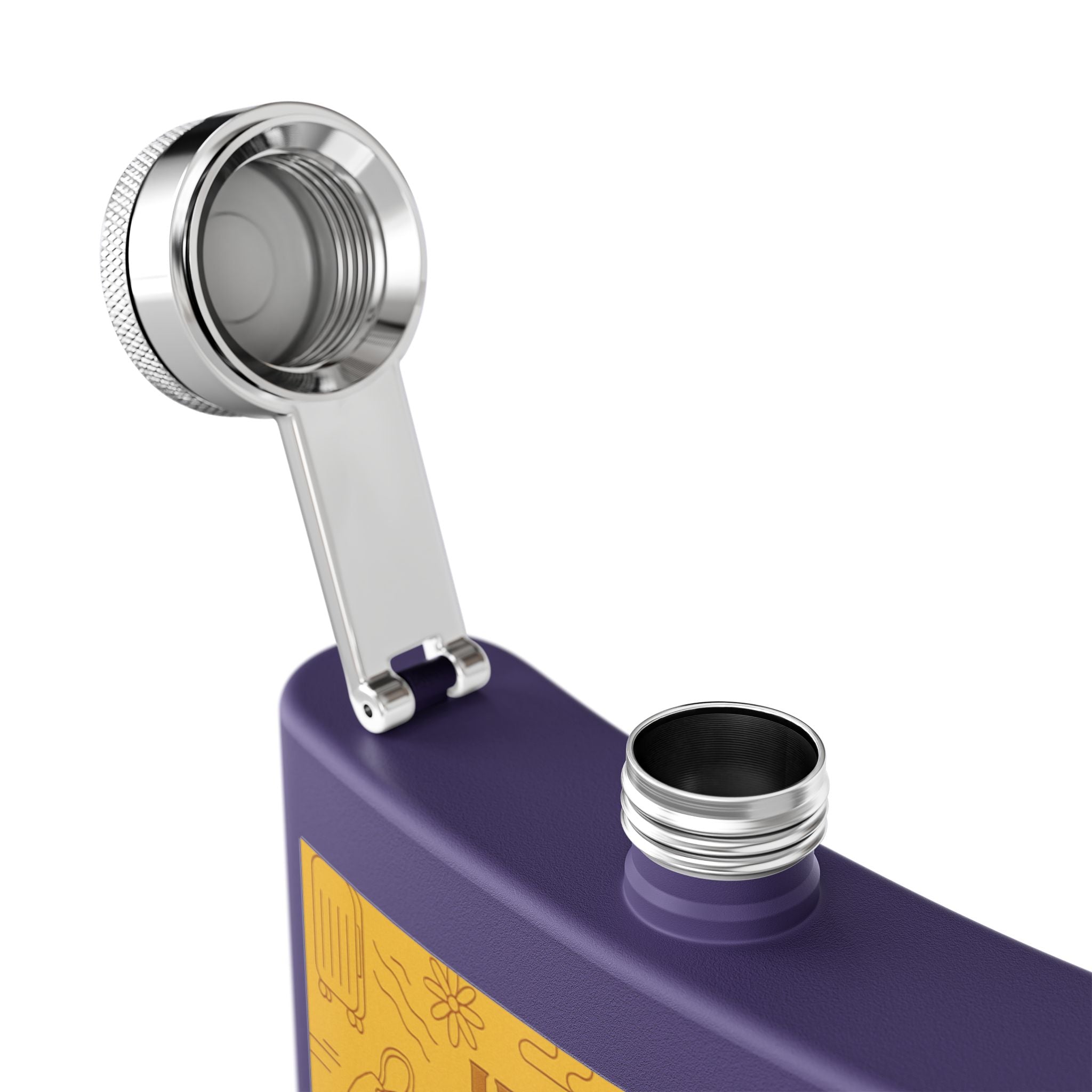 Stainless Steel Flask, 6oz - JusKay Design