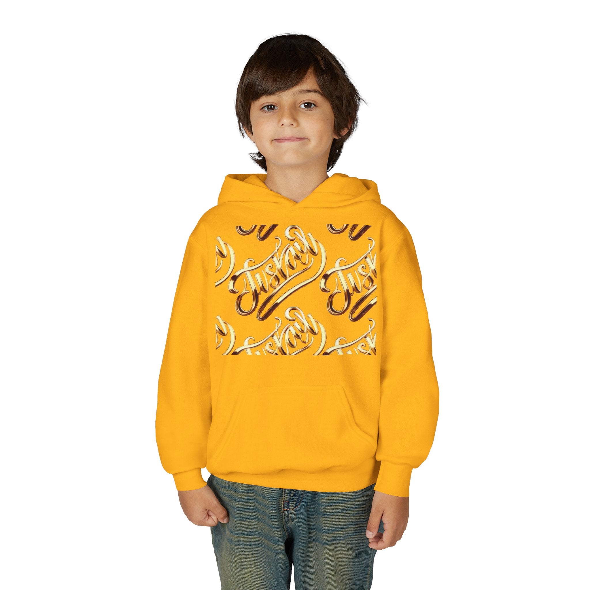 Youth Hooded Sweatshirt with Juskay Design