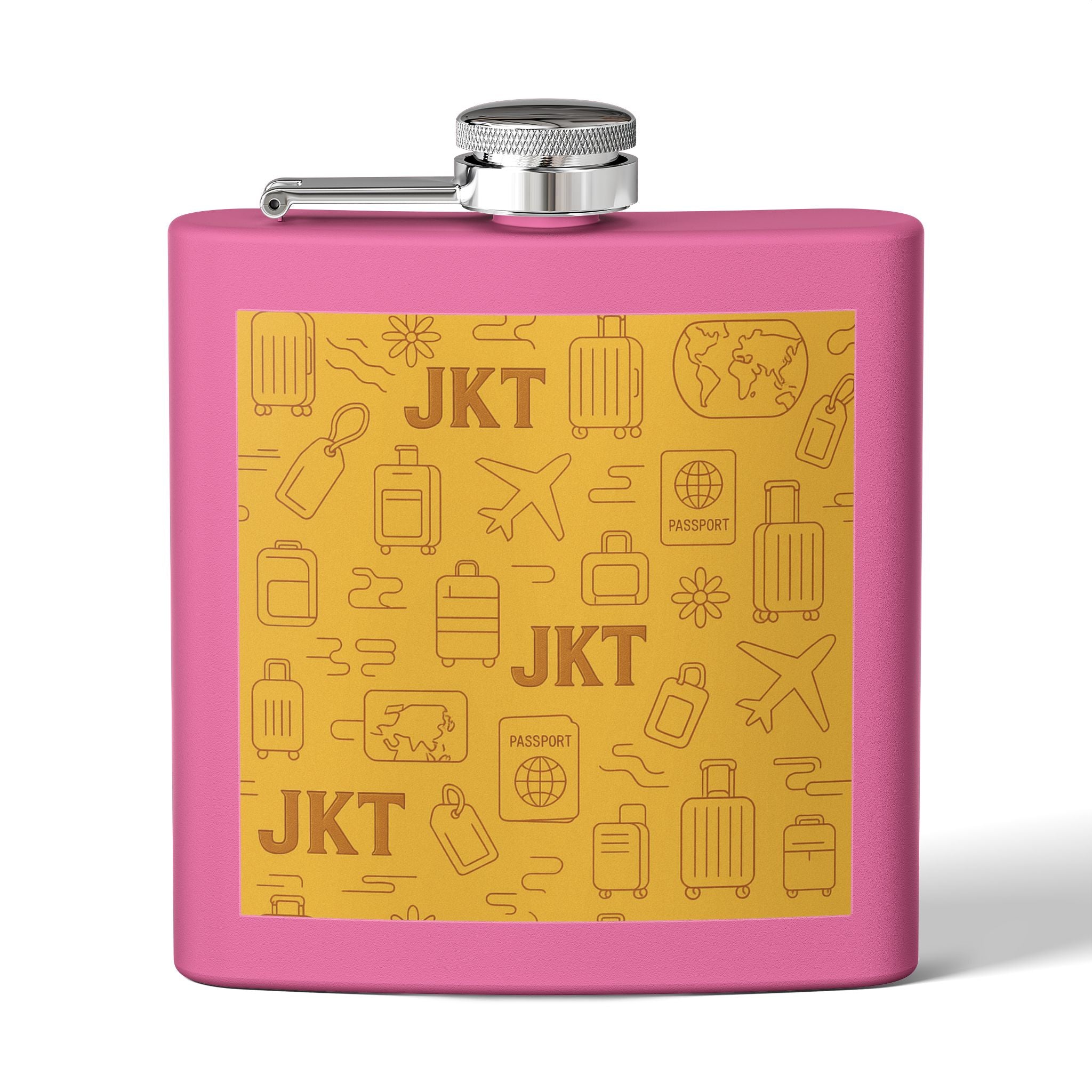 Stainless Steel Flask, 6oz - JusKay Design