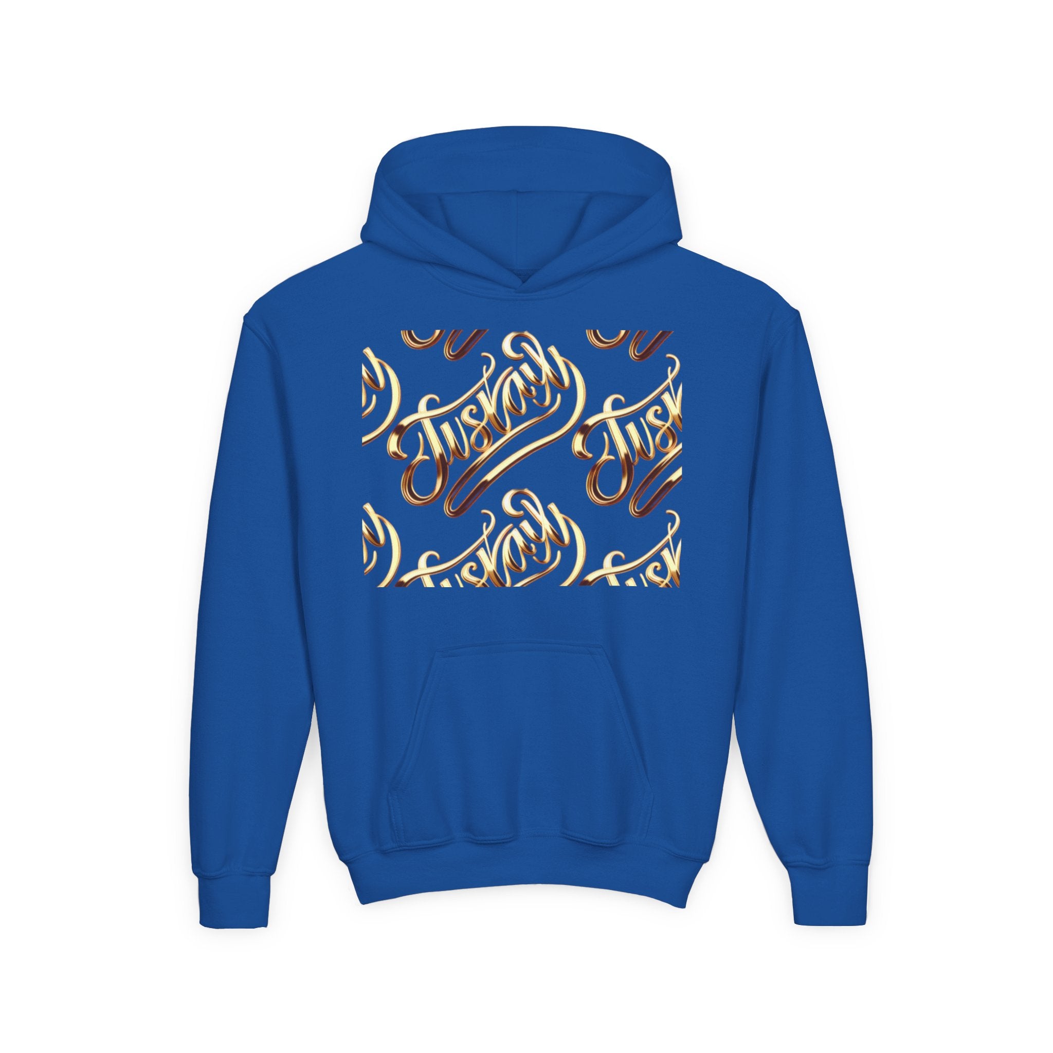 Youth Hooded Sweatshirt with Juskay Design