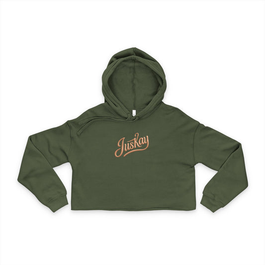 Stylish Women's Cropped Hoodie with 'Juskay' Design