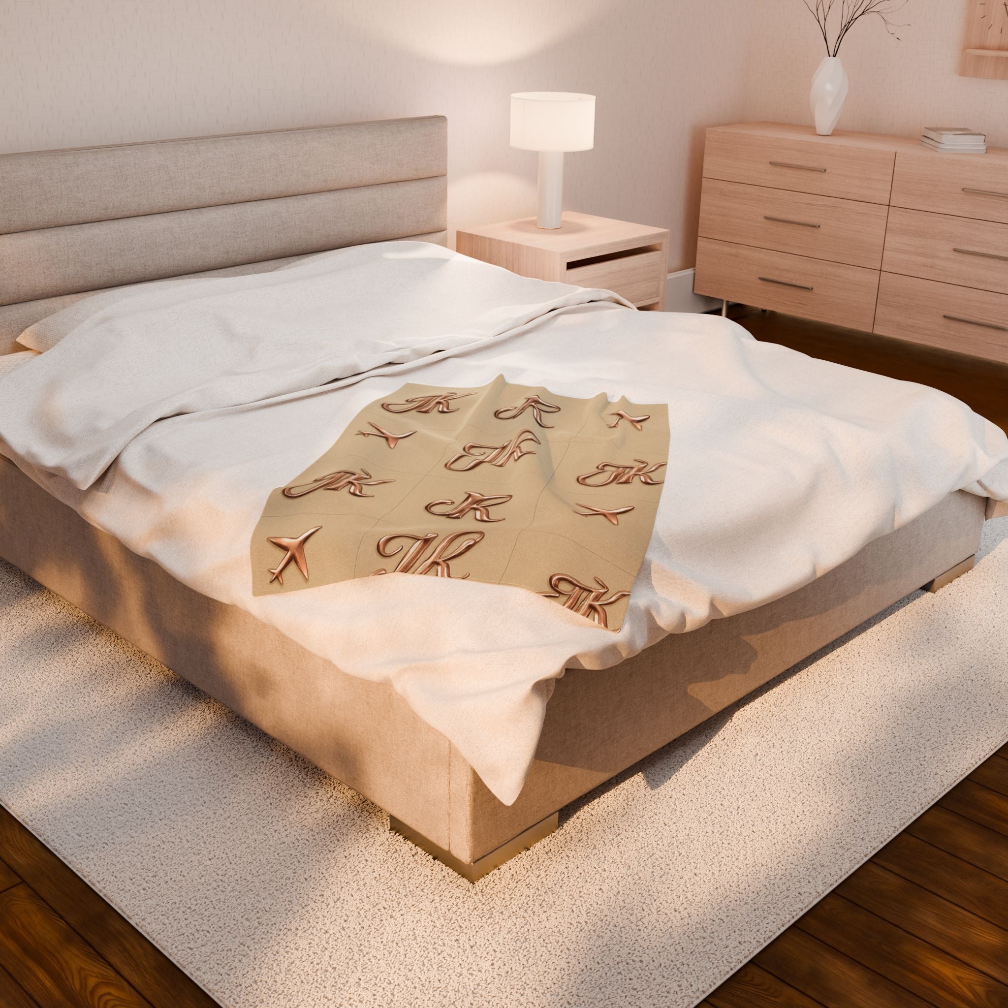 Plush Travel Blanket - Juskay Design