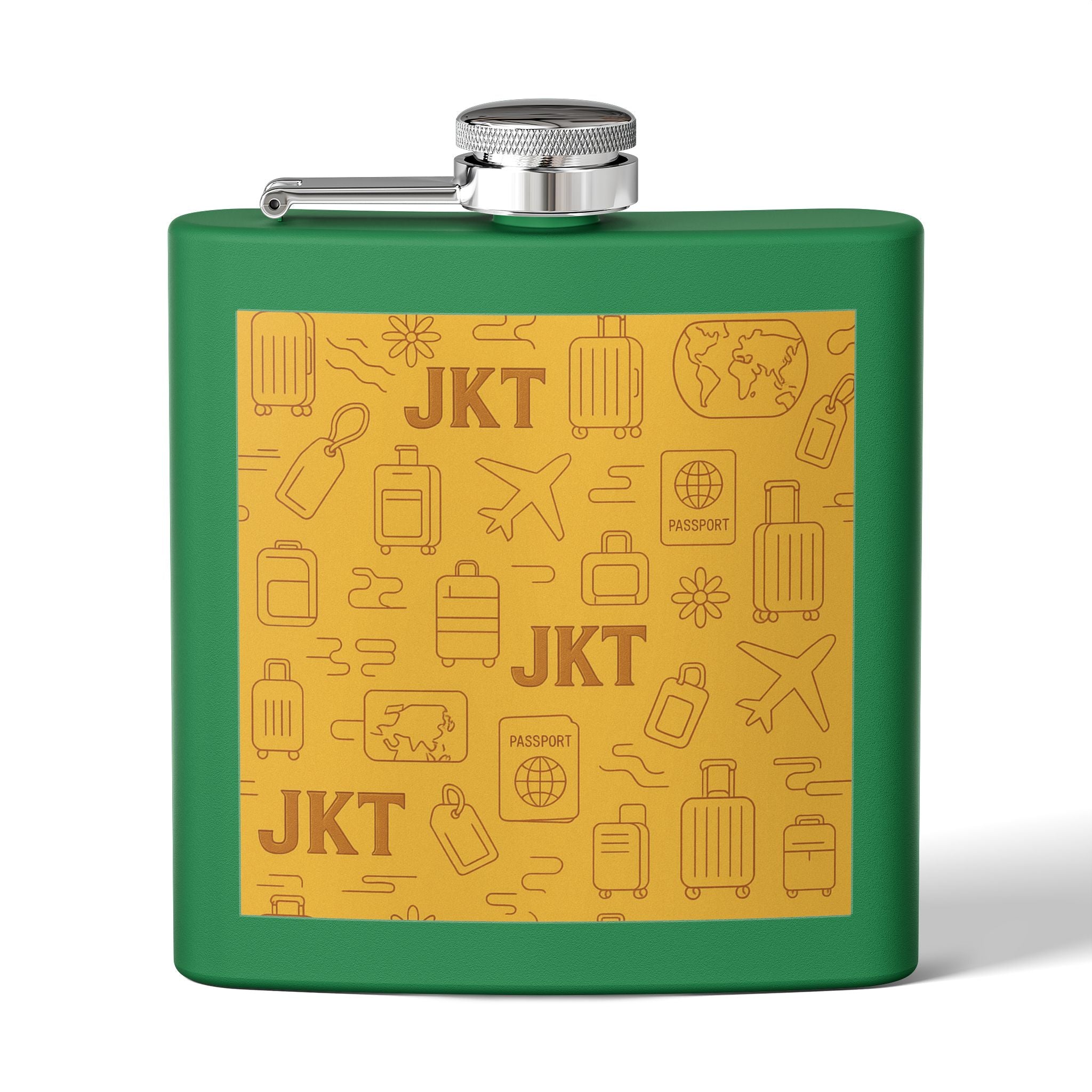 Stainless Steel Flask, 6oz - JusKay Design