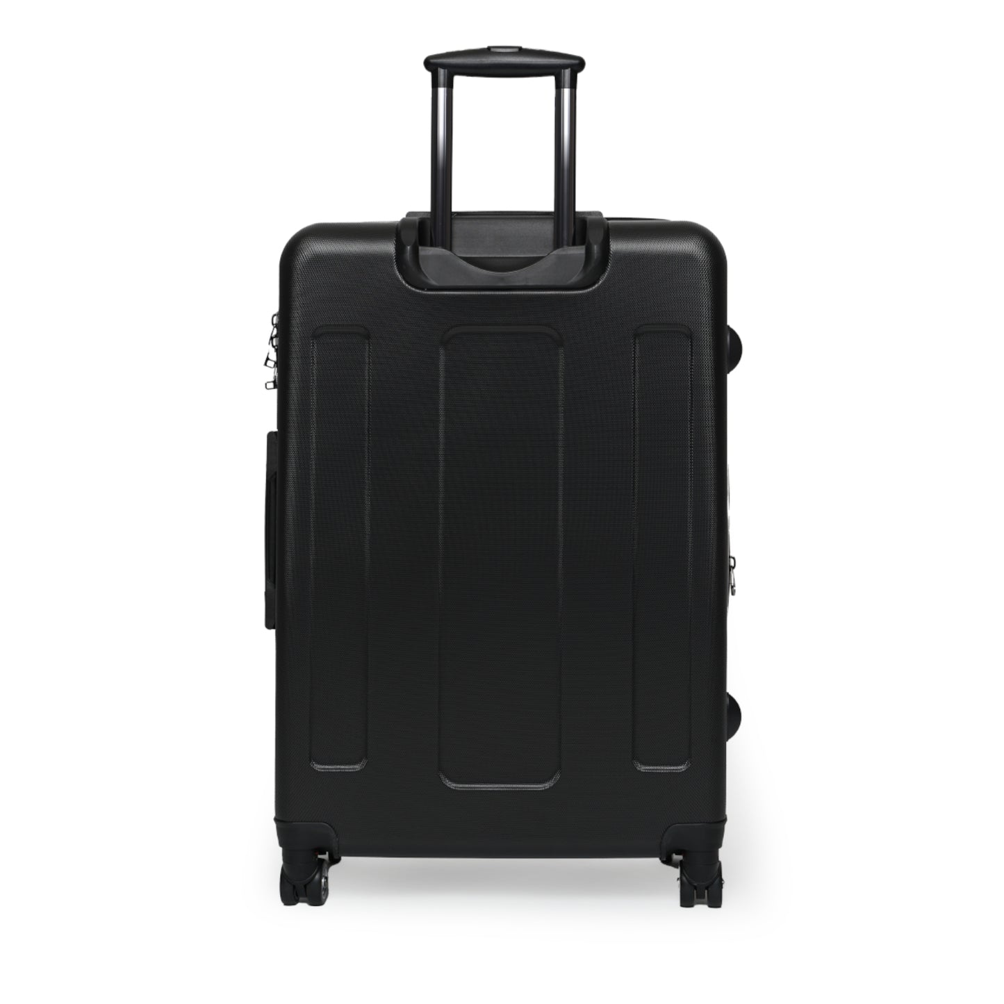 Bougie JusKay Script Carry-On Suitcase — Black Travel Luggage
