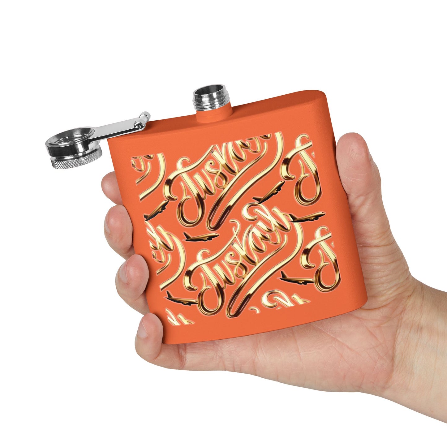 Stainless Steel Flask, 6oz - JusKay Design