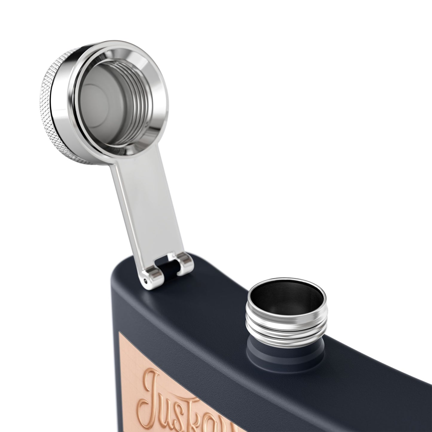 Stainless Steel Flask 6oz Luxe Pattern | JusKay Design