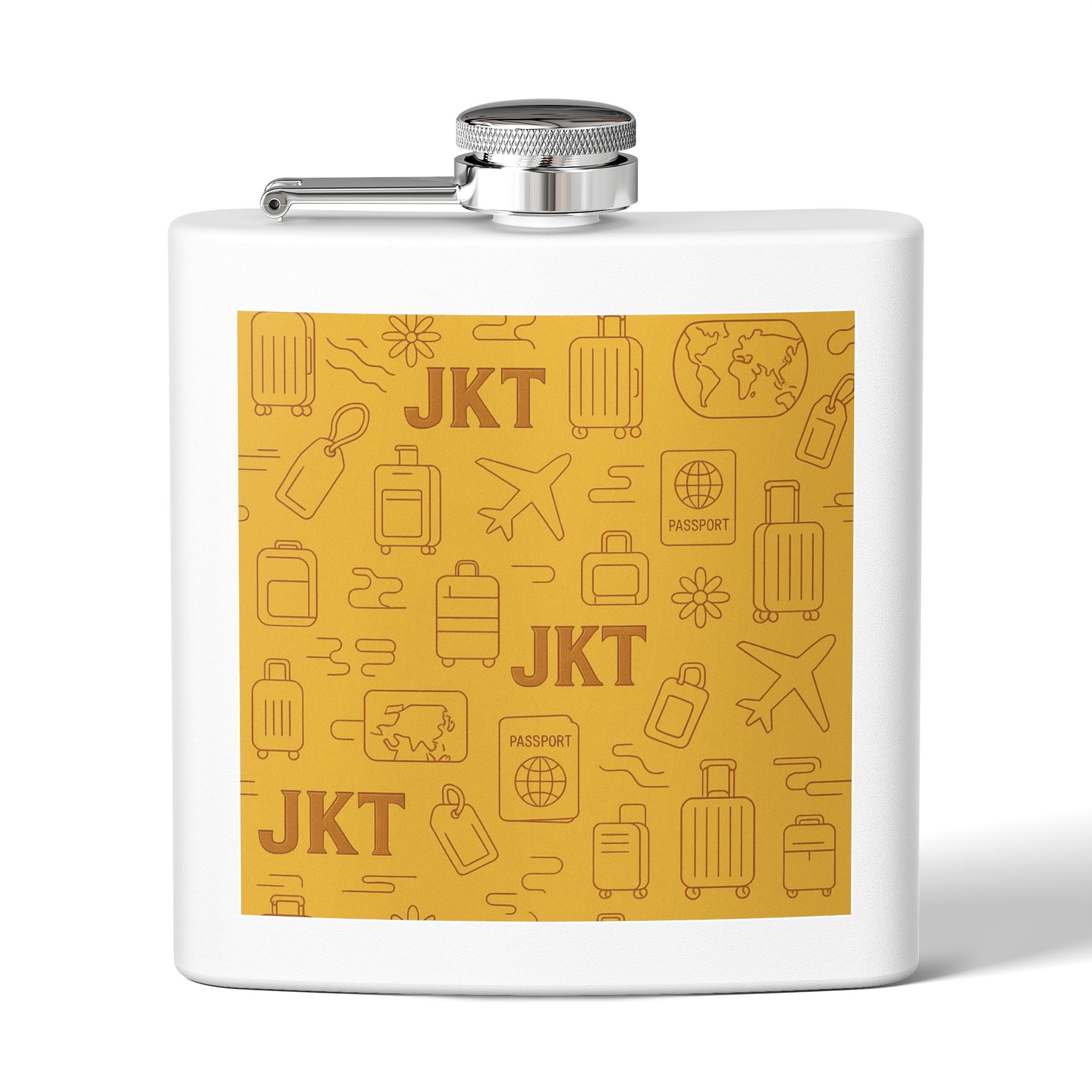 Stainless Steel Flask, 6oz - JusKay Design