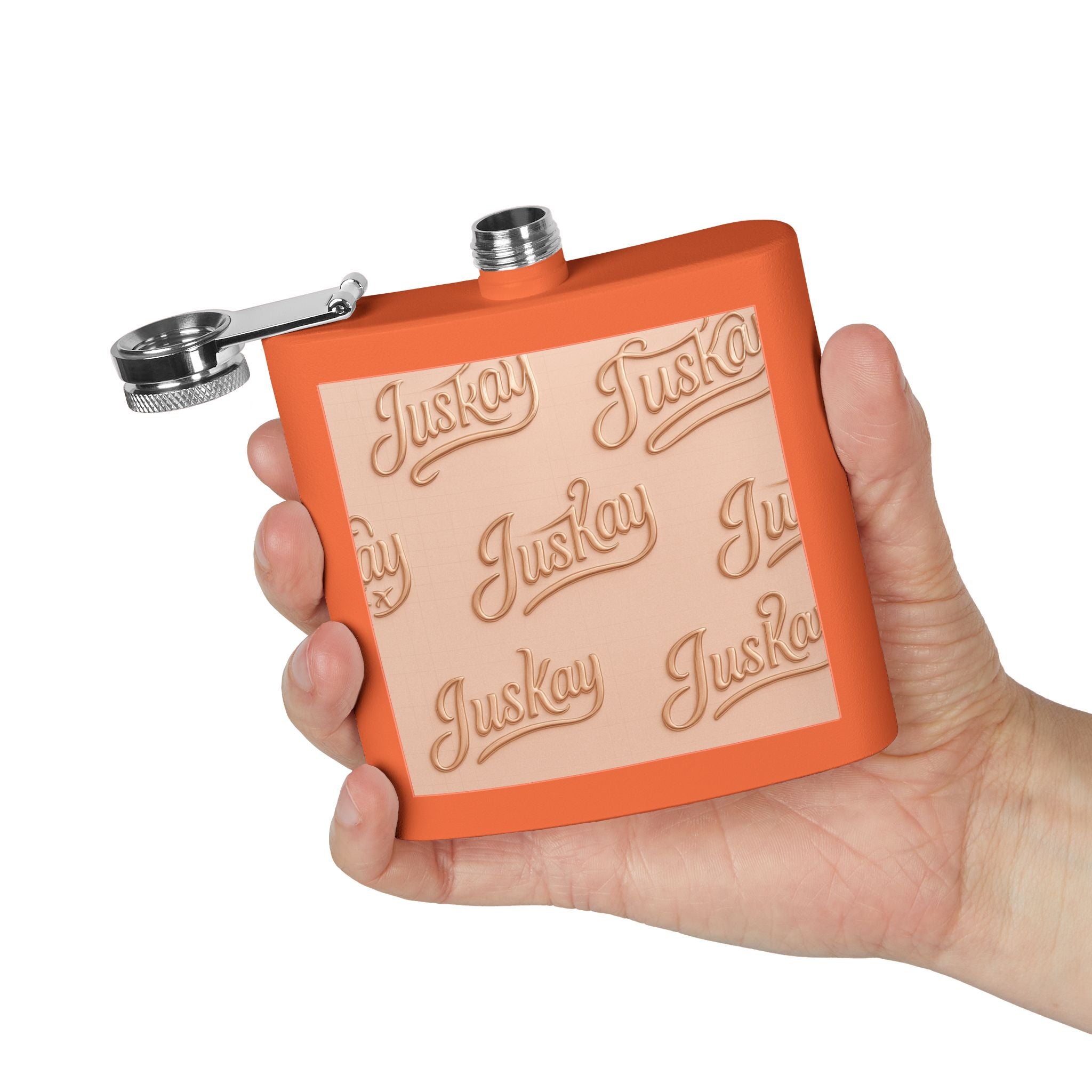 Stainless Steel Flask, 6oz - JusKay Design