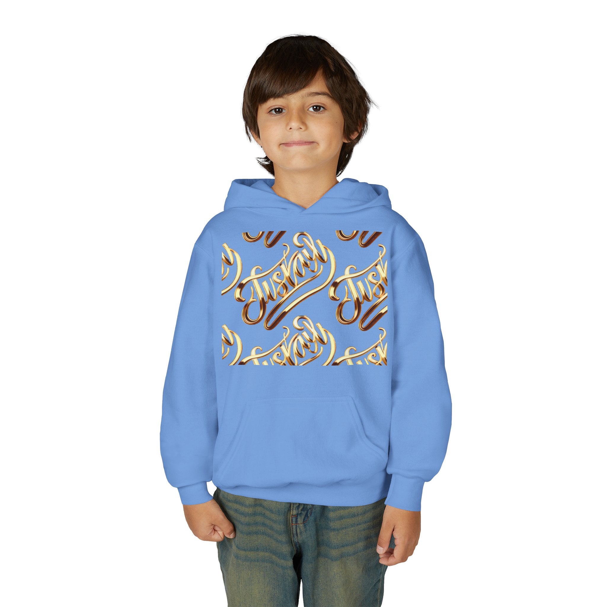 Youth Hooded Sweatshirt with Juskay Design