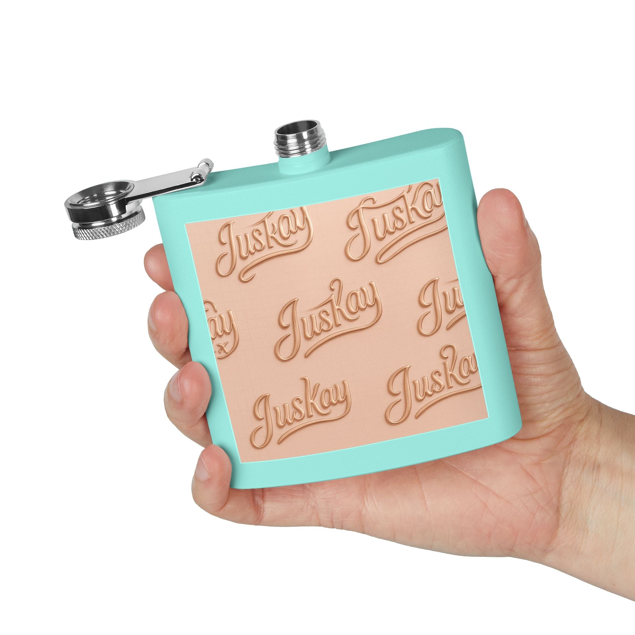 Stainless Steel Flask, 6oz - JusKay Design