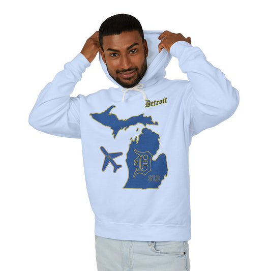 Jetsetter Hoodie | Detroit Edition - Michigan Map Travel Pullover