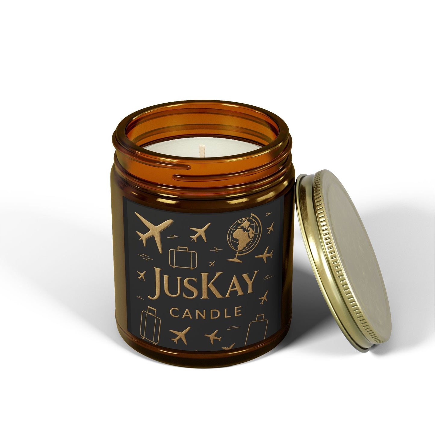JusKay Travels Scented Candles | Coconut Apricot Wax
