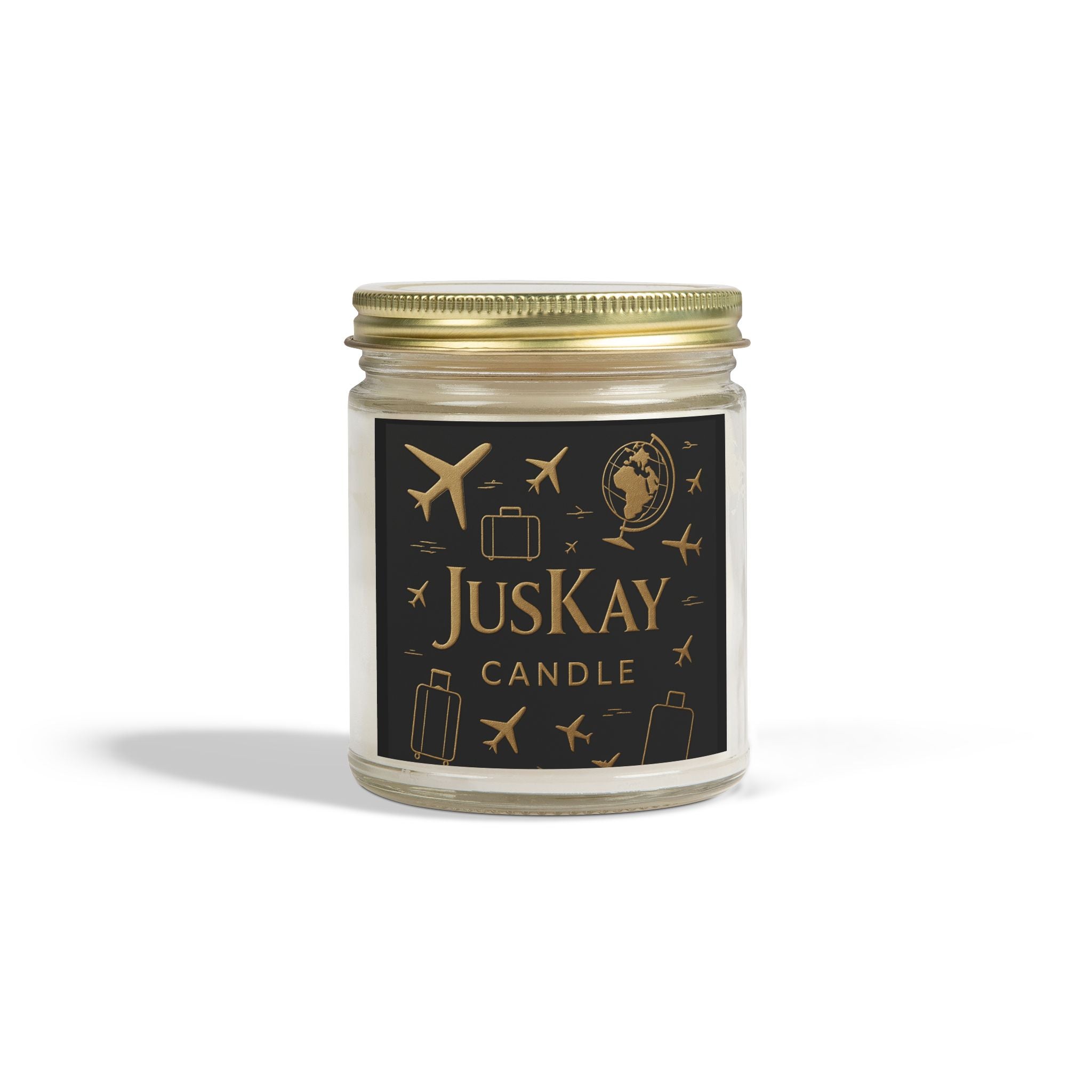 Travel Scented Candles, Coconut Apricot Wax