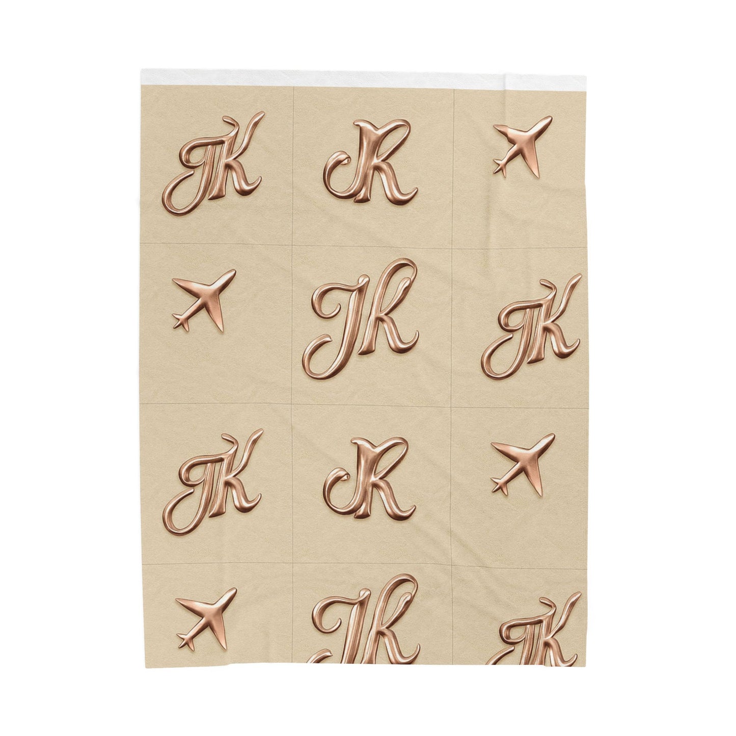 Plush Travel Blanket Luxe Pattern | JusKay Design