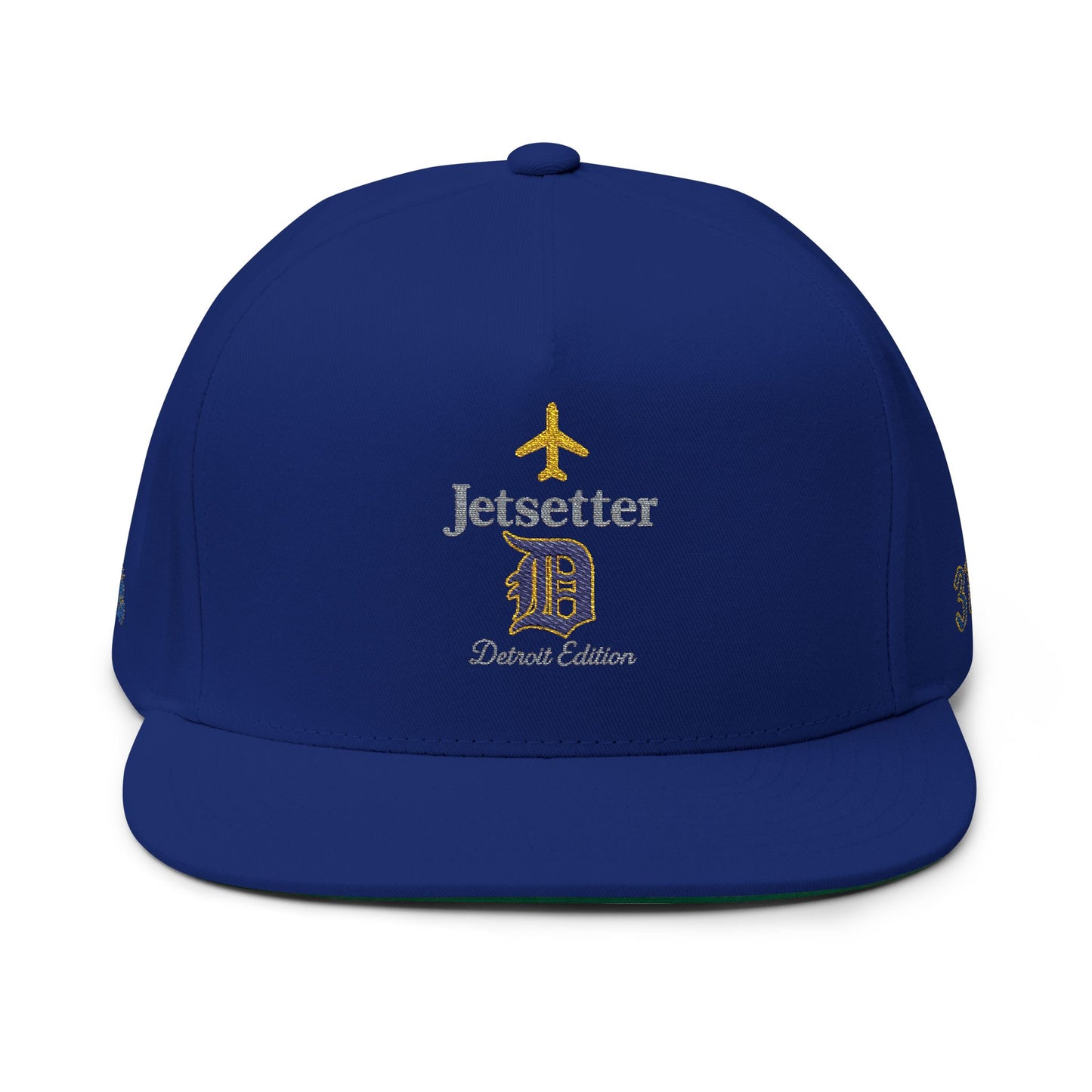 Jetsetter Detroit Edition | Flat Bill Cap - Embroidered Travel Hat