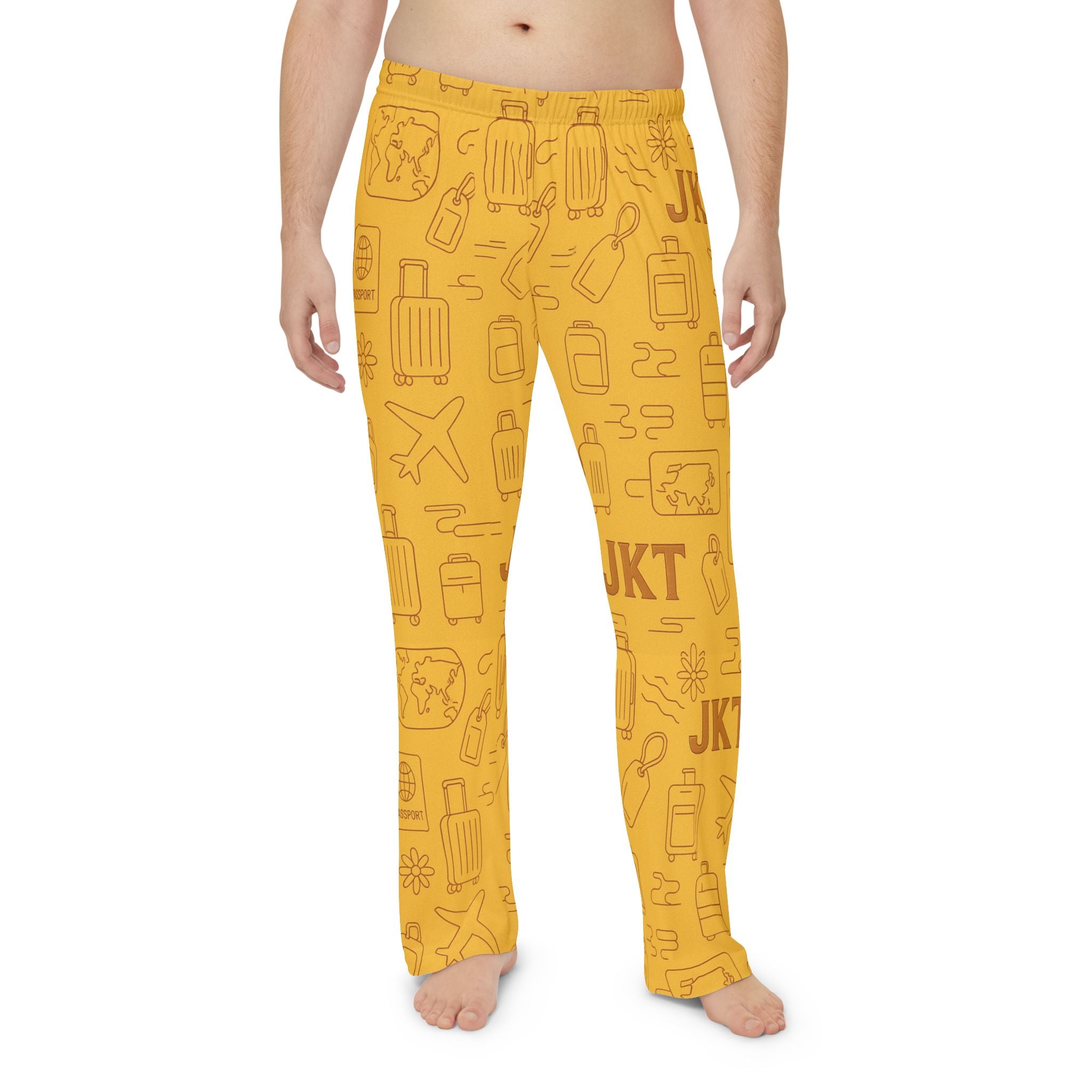 Travel-Inspired Men's Pajama Pants, Loungewear