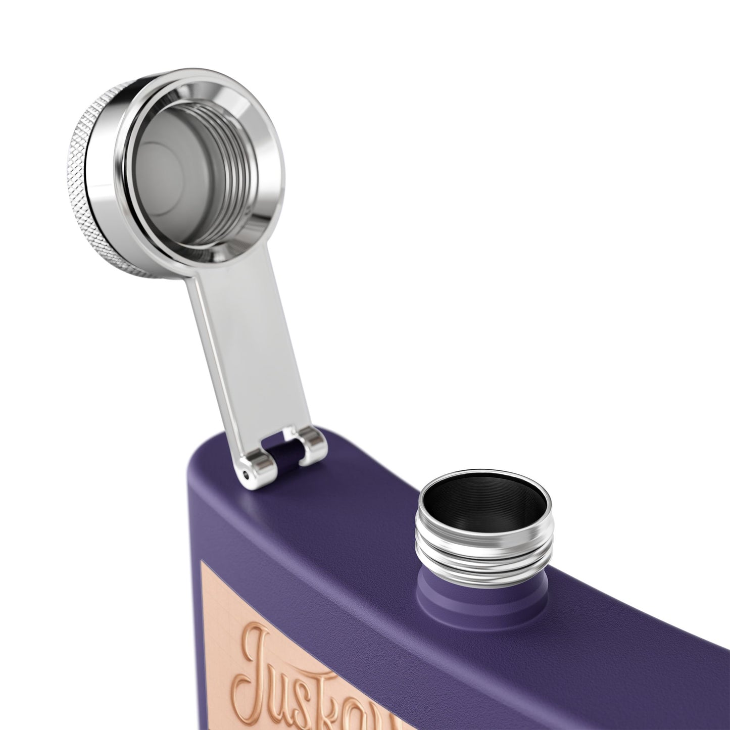 Stainless Steel Flask 6oz Luxe Pattern | JusKay Design