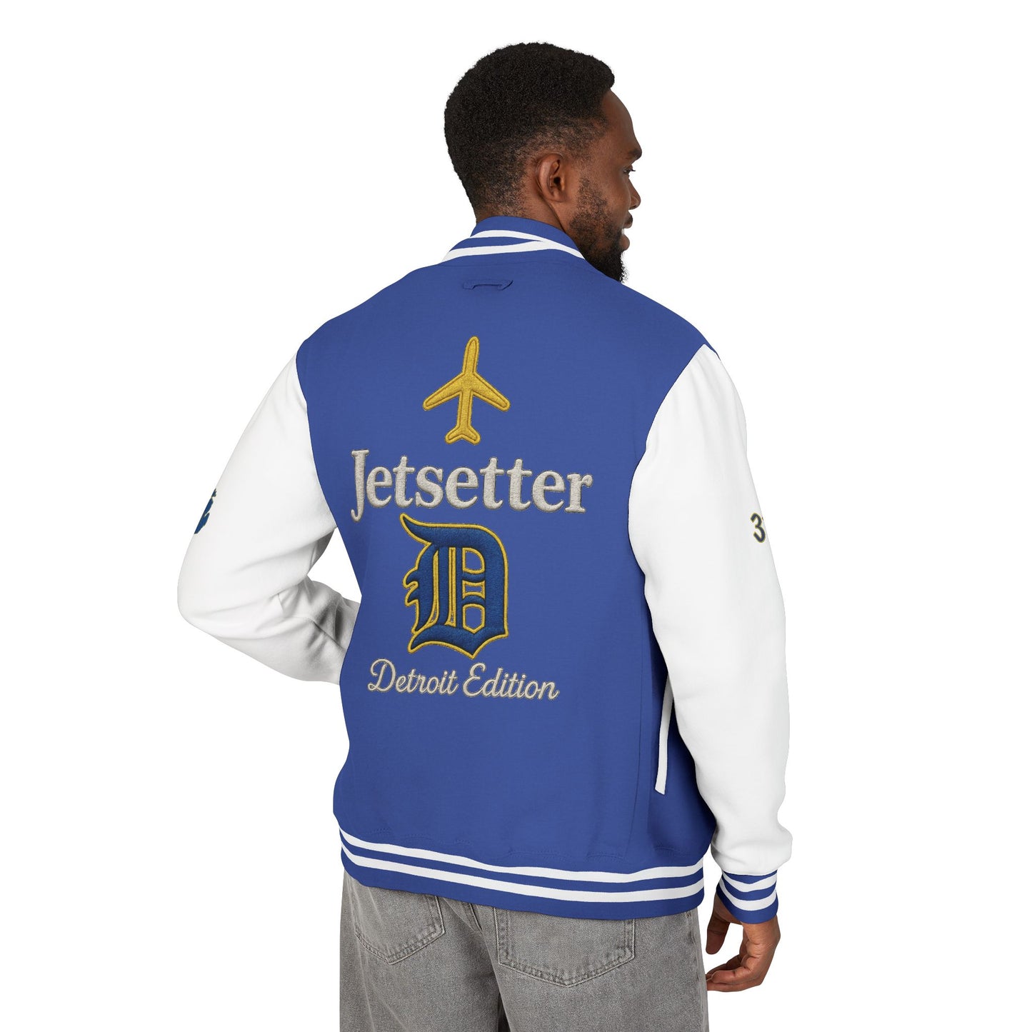 Jetsetter | Detroit Edition | Heavyweight Letterman Jacket - JusKay Design