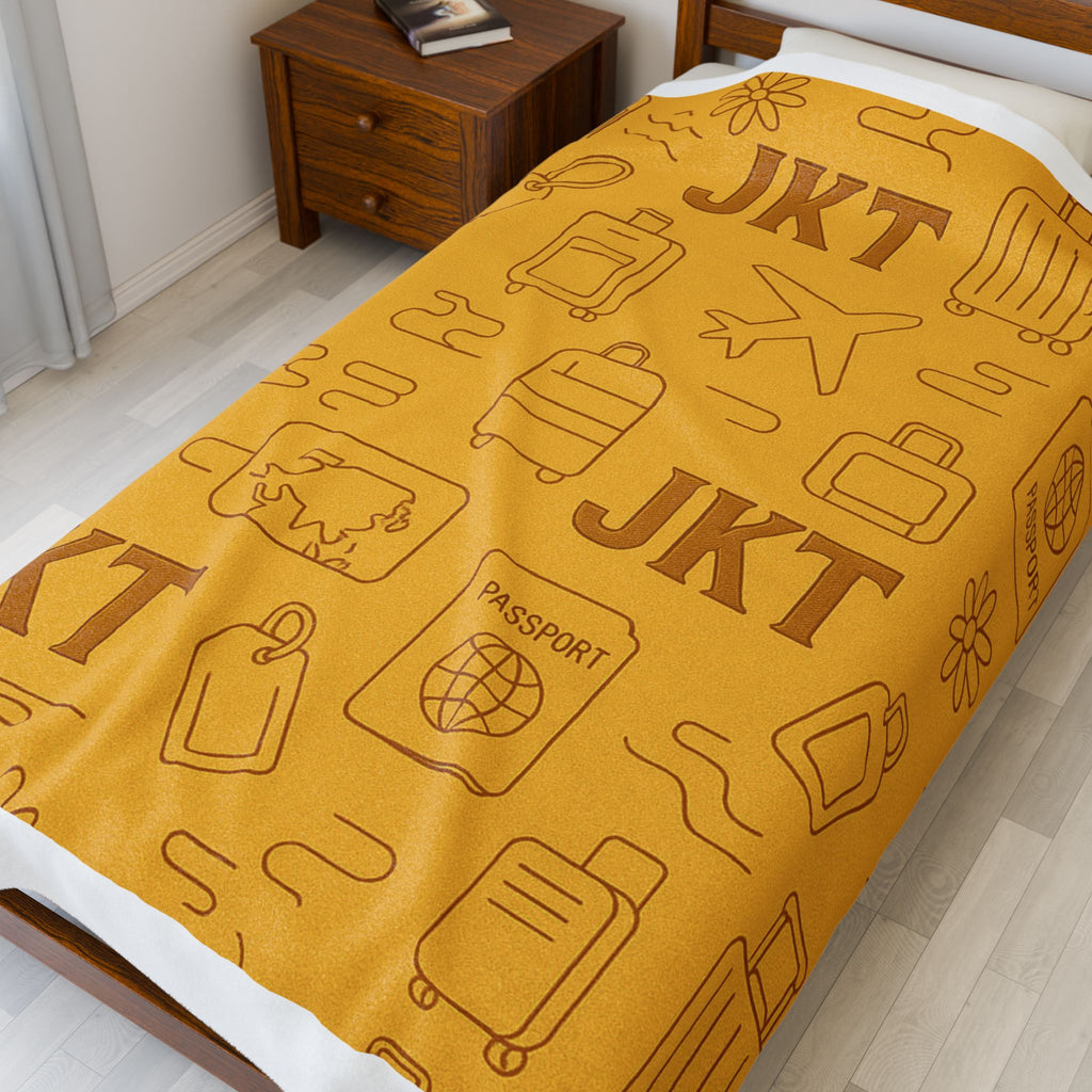 Plush Travel Blanket - Juskay Design