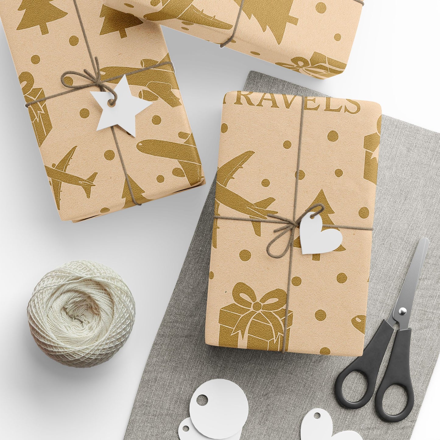 Christmas | Holiday Wrapping Paper | JusKay Travels Design