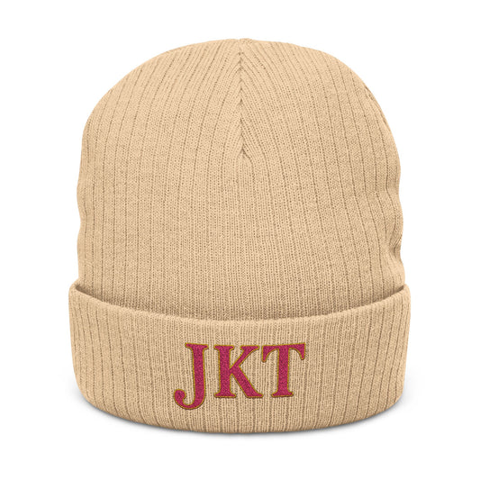 Beanie — Ribbed Knit Cuffed Hat - JusKay Design