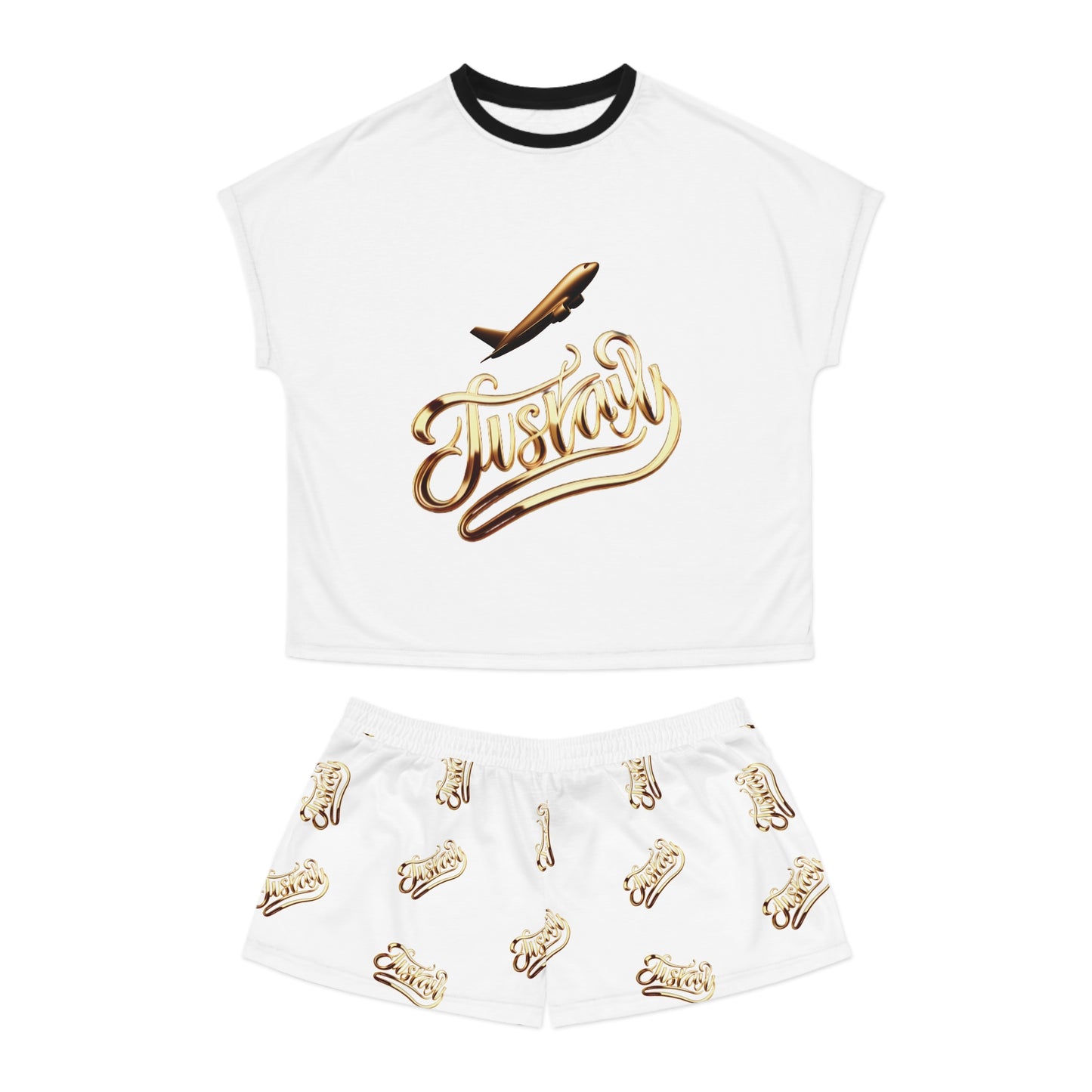 Stylish Women's Luxe Pattern Short Pajama Set | JusKay Design