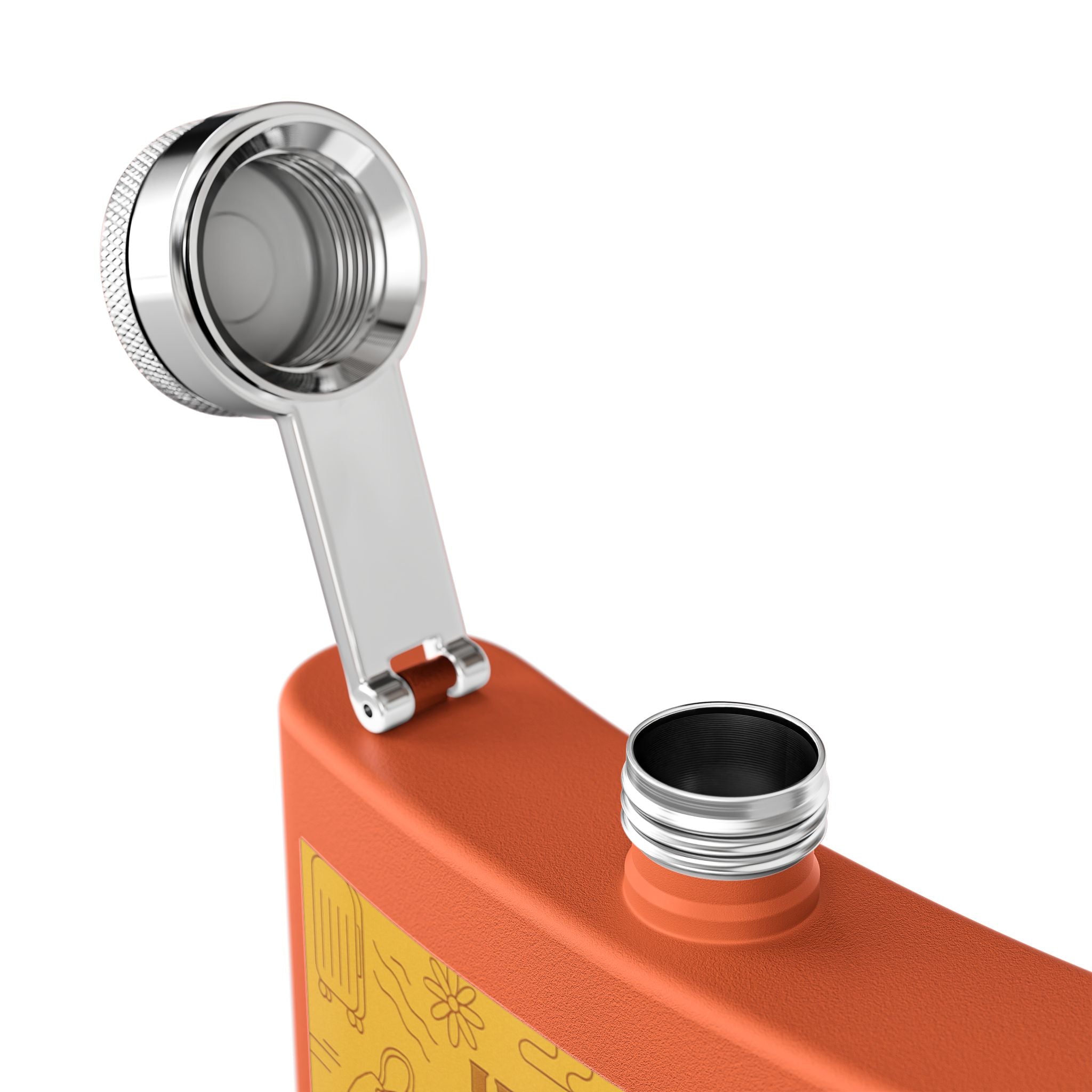 Stainless Steel Flask, 6oz - JusKay Design