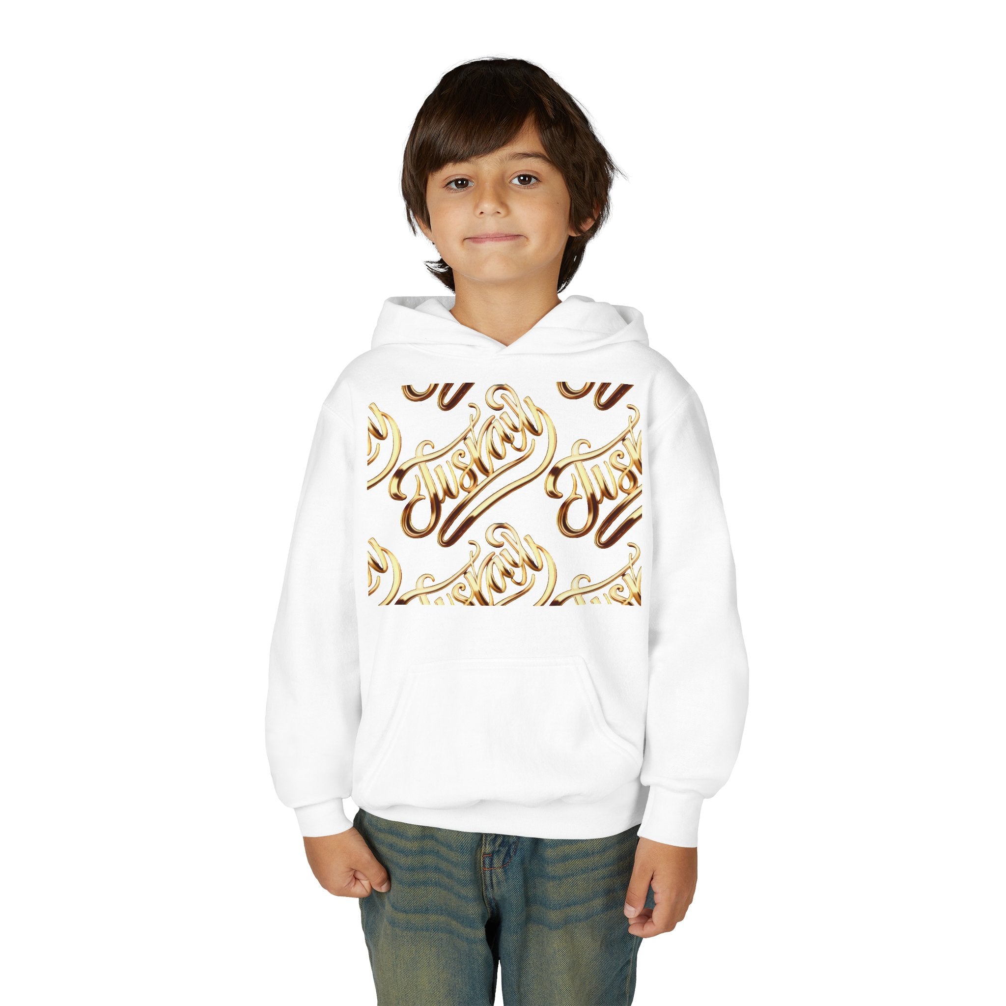 Youth Hooded Sweatshirt with Juskay Design