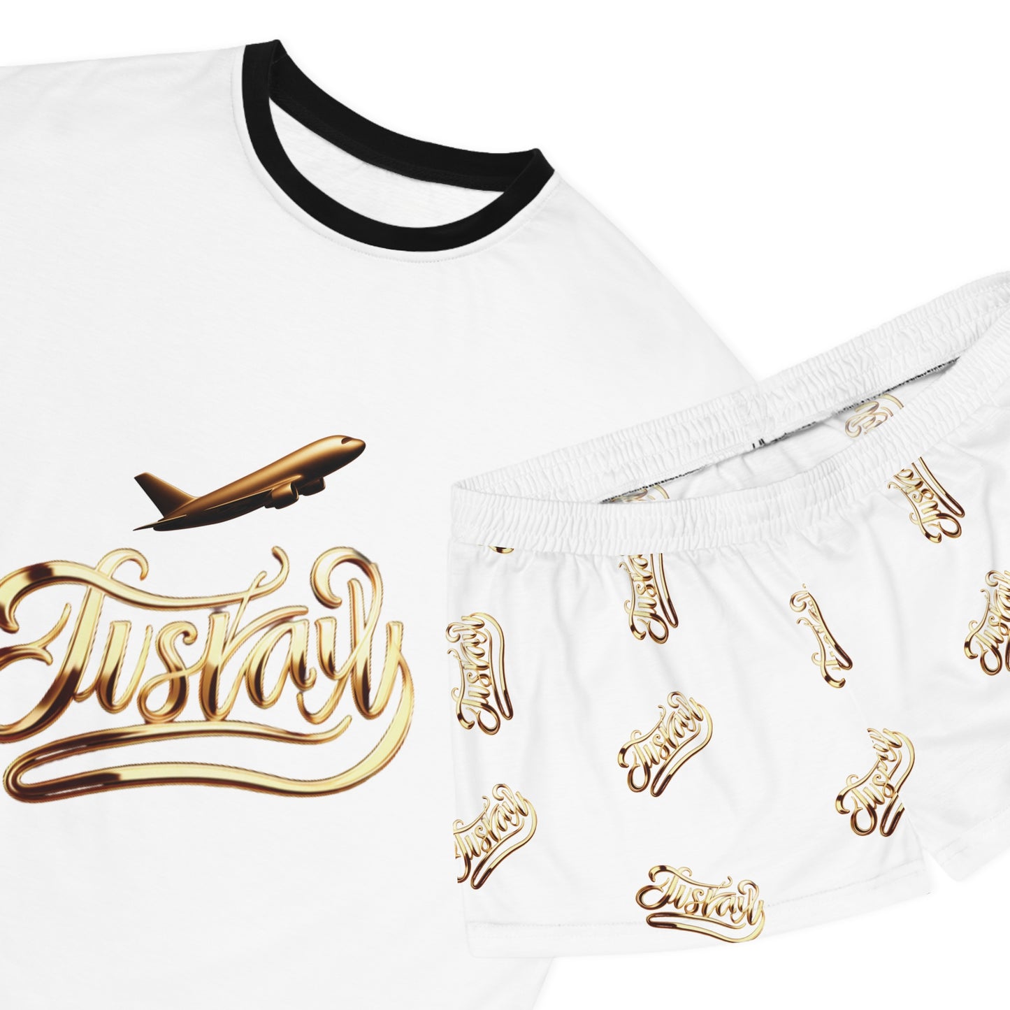 Stylish Women's Luxe Pattern Short Pajama Set | JusKay Design